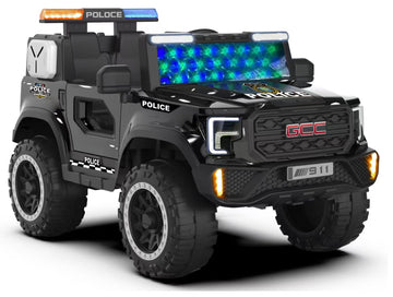 PowerCruze P911 Police Kids 4x4 Electric Jeep for 2 to 8 Years Boys & Girls
