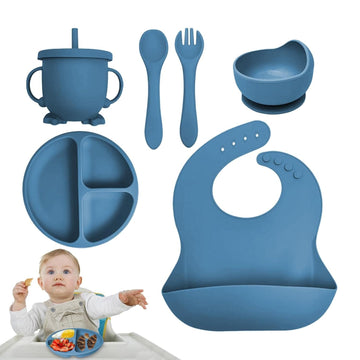 Cubbycoo Baby Feeding Set Dark Blue