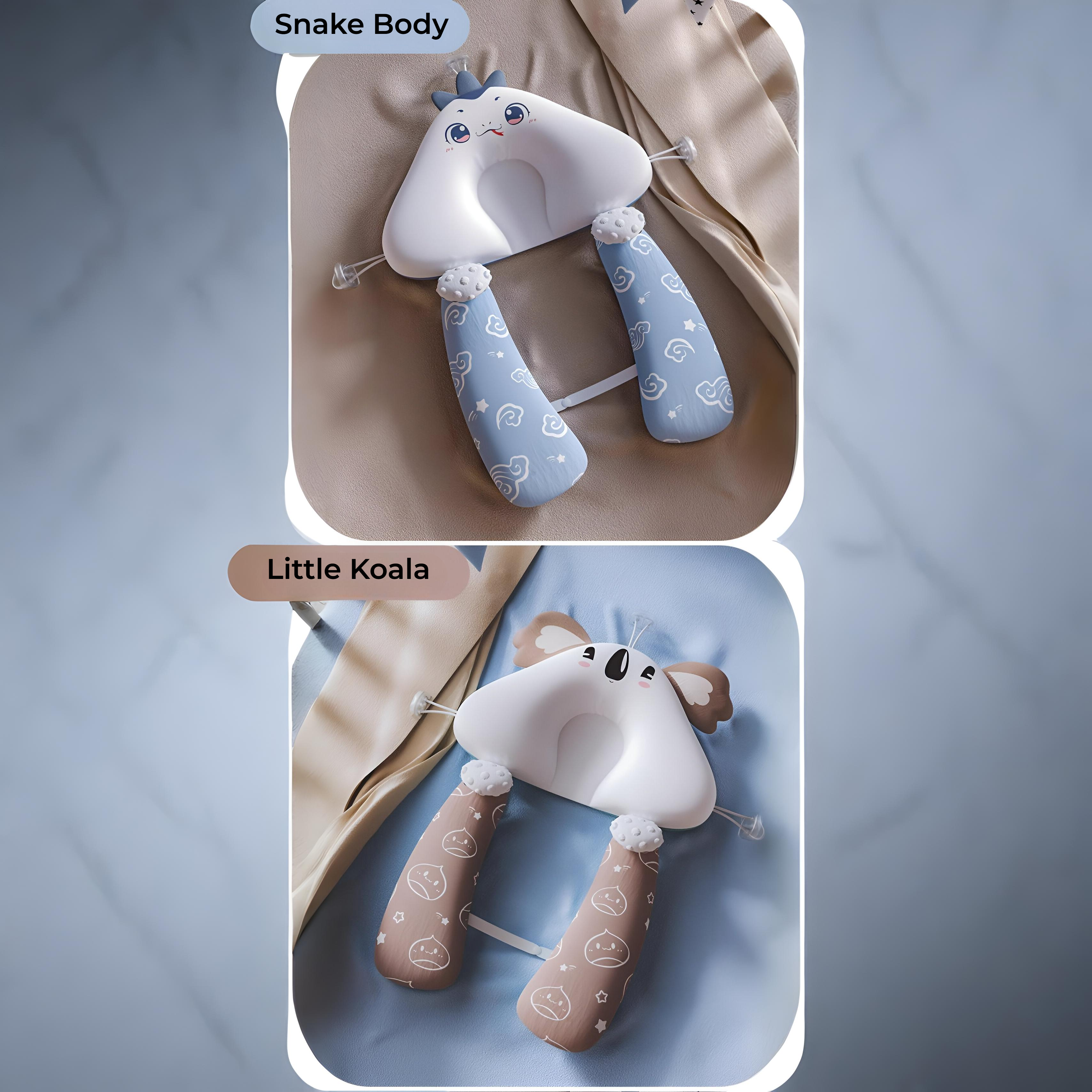Baby shaping pillow for newborns to prevent head tilt and flat head adjustment pillow for baby exhaust soothing pillow for all seasons