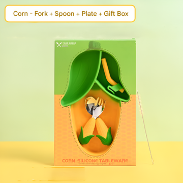 Tender Corn Silicone Plate for Kids – Fun, Safe, and Mess-Free Feeding
