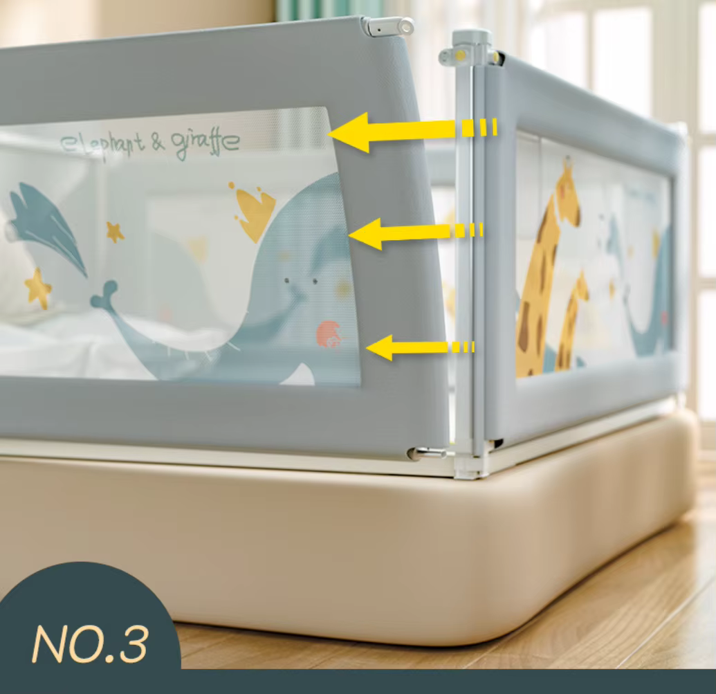 Cubbycoo Bed Rail Guard for Baby/Kids Safety Blue