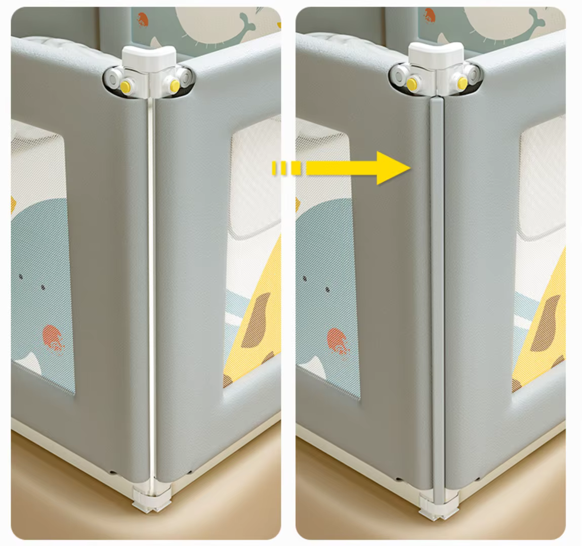 Cubbycoo Bed Rail Guard for Baby/Kids Safety Blue