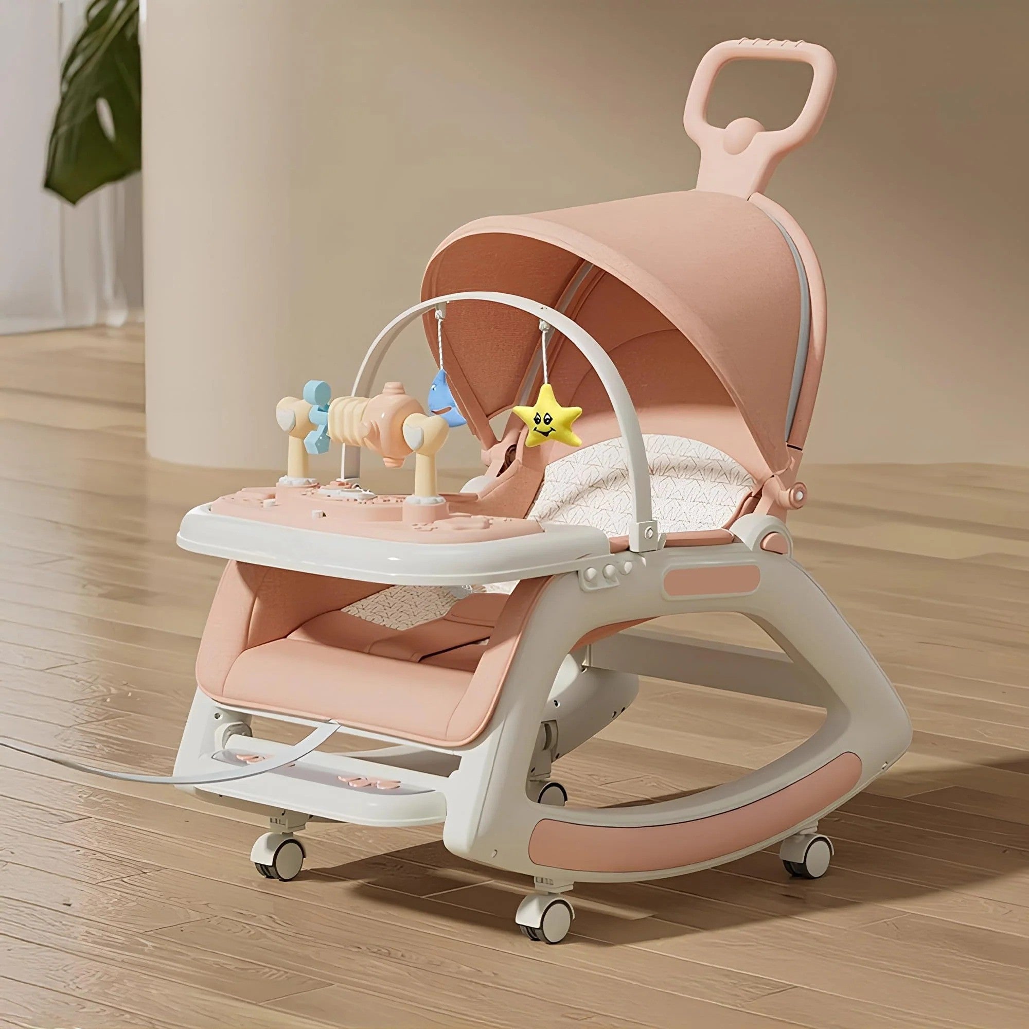 Cubbycoo 5-in-1 Convertible Baby Rocker | Swing, Feeding, and Sleeping Chair