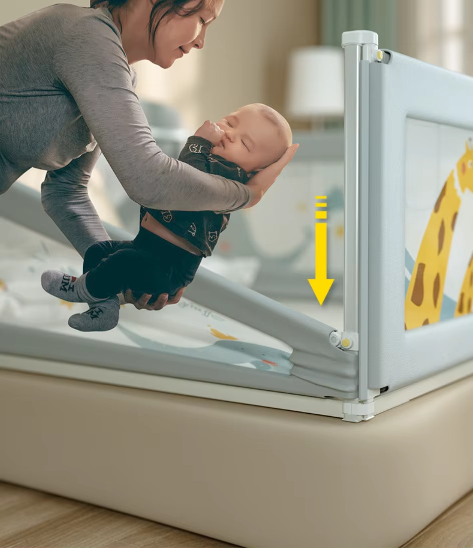 Cubbycoo Bed Rail Guard for Baby/Kids Safety Blue