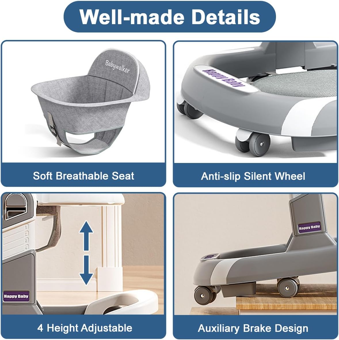 Cubbycoo Multifunctional Foldable Musical Baby Walker