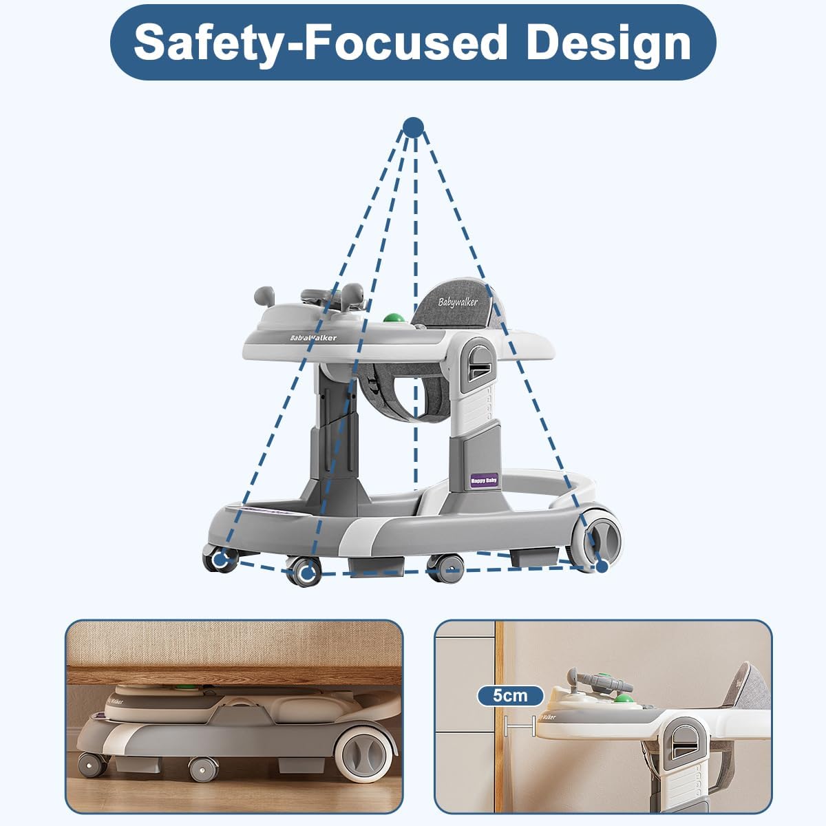 Cubbycoo Multifunctional Foldable Musical Baby Walker