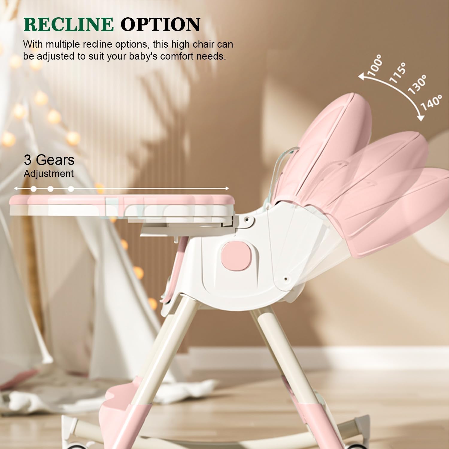 Cubbycoo Adjustable & Portable Baby Dining Chair – Comfortable Infant Feeding Chair