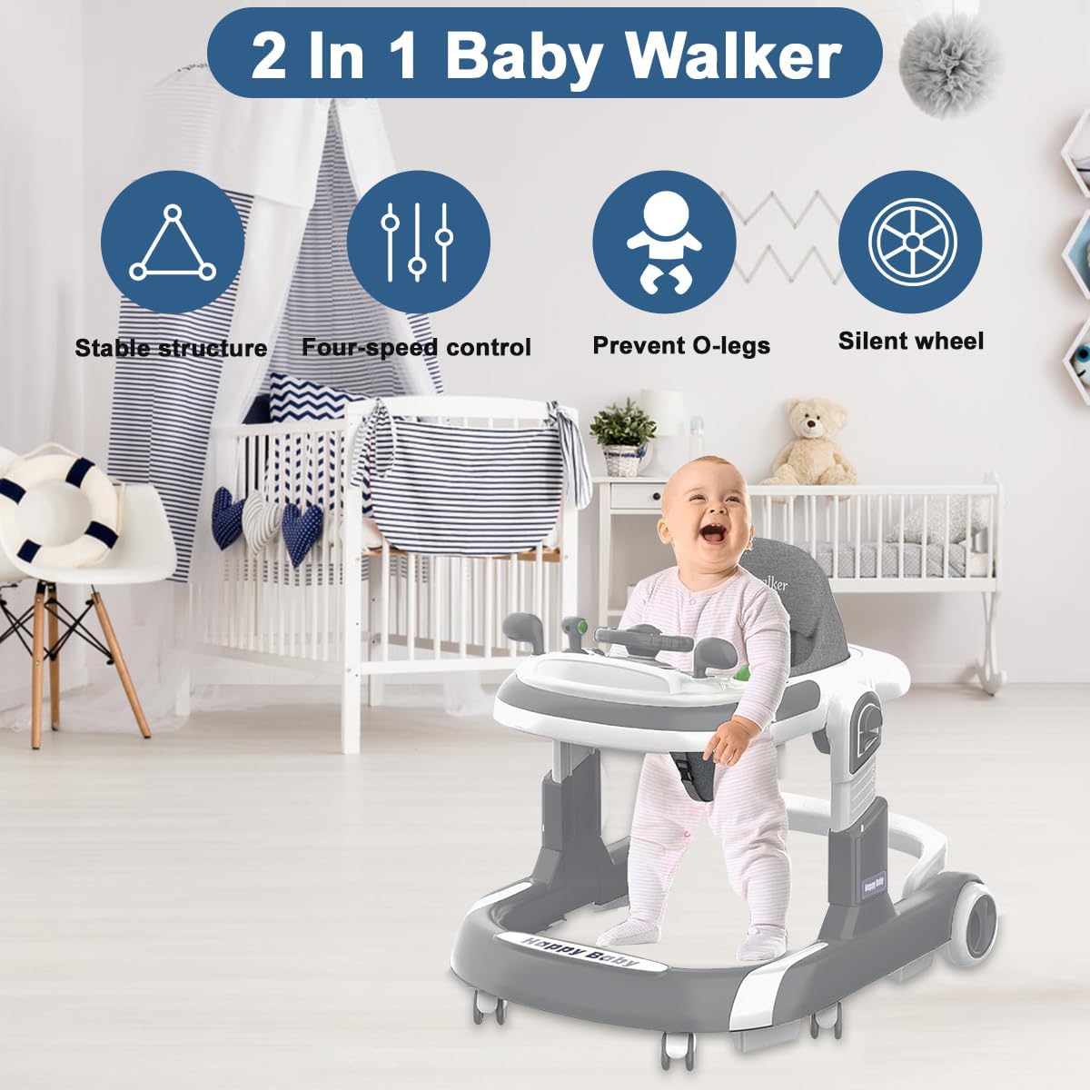Cubbycoo Multifunctional Foldable Musical Baby Walker