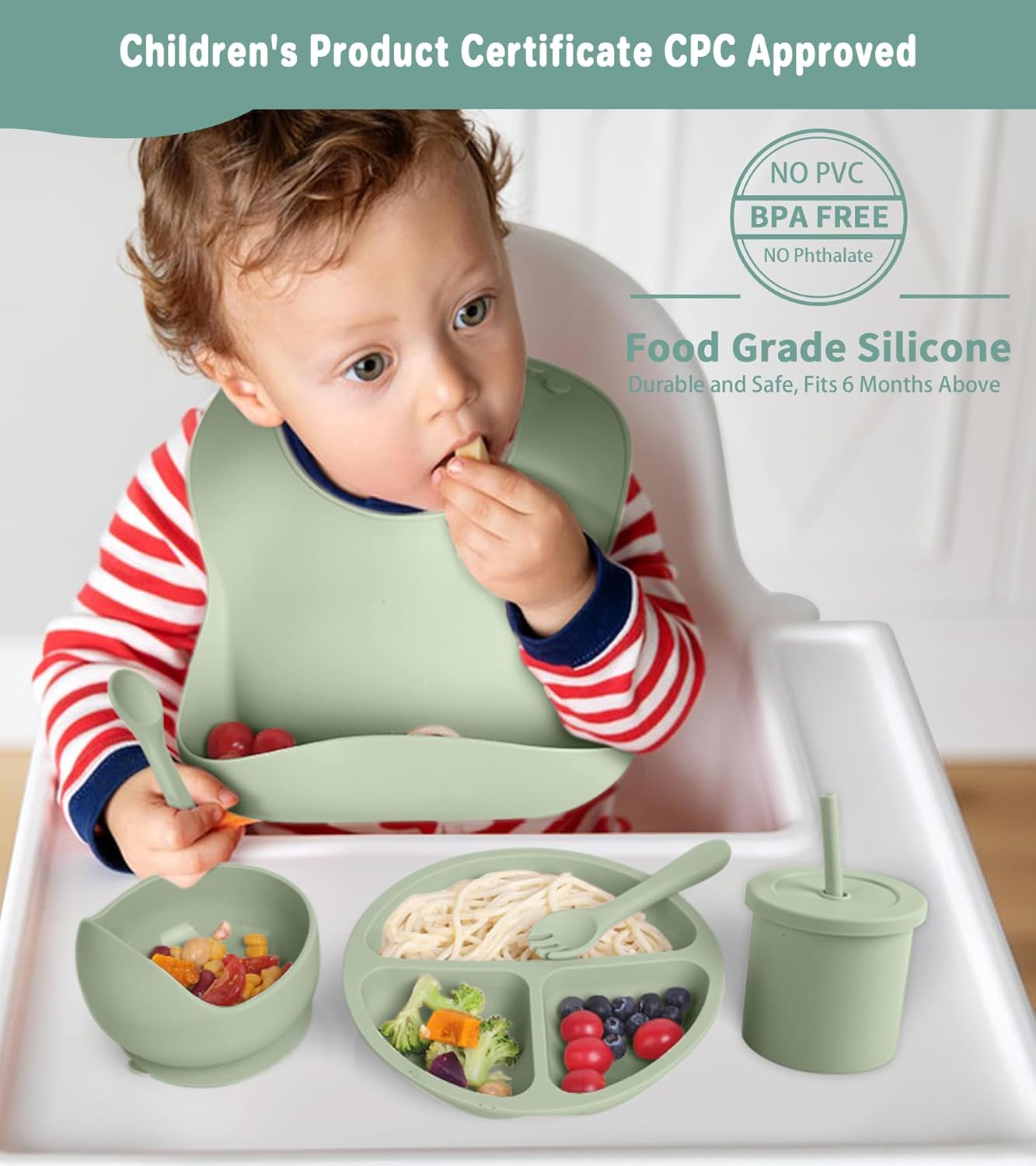 Cubbycoo Baby Feeding Set Green