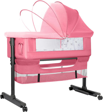 Portable & Foldable Baby Crib Bed – Multifunctional Movable Cradle Bed for Newborns