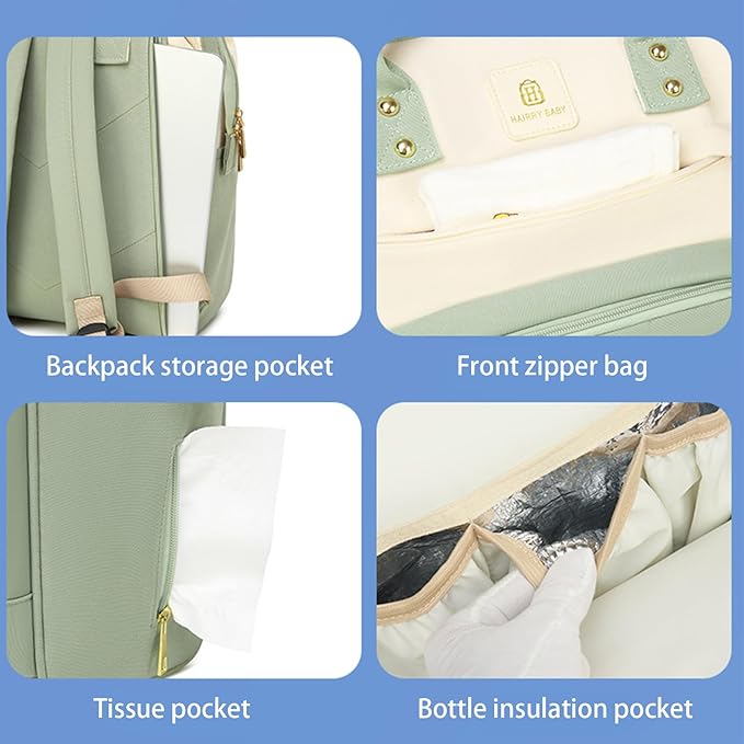 Large Capacity Waterproof Baby Diaper Backpack Bag