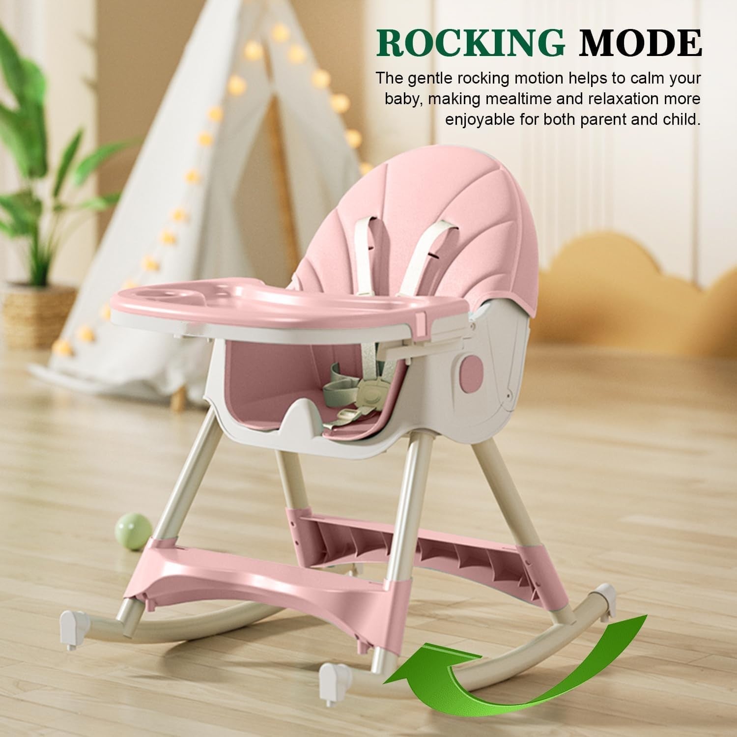 Cubbycoo Adjustable & Portable Baby Dining Chair – Comfortable Infant Feeding Chair