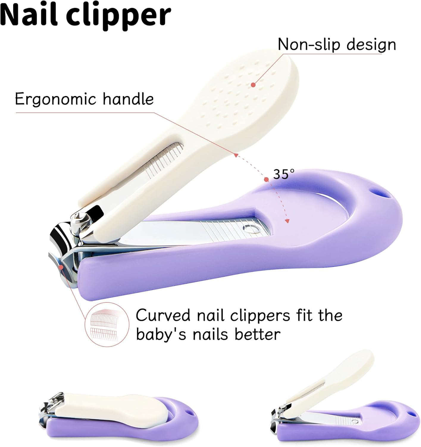 Cubbycoo Baby Nail Clipper Set Purple