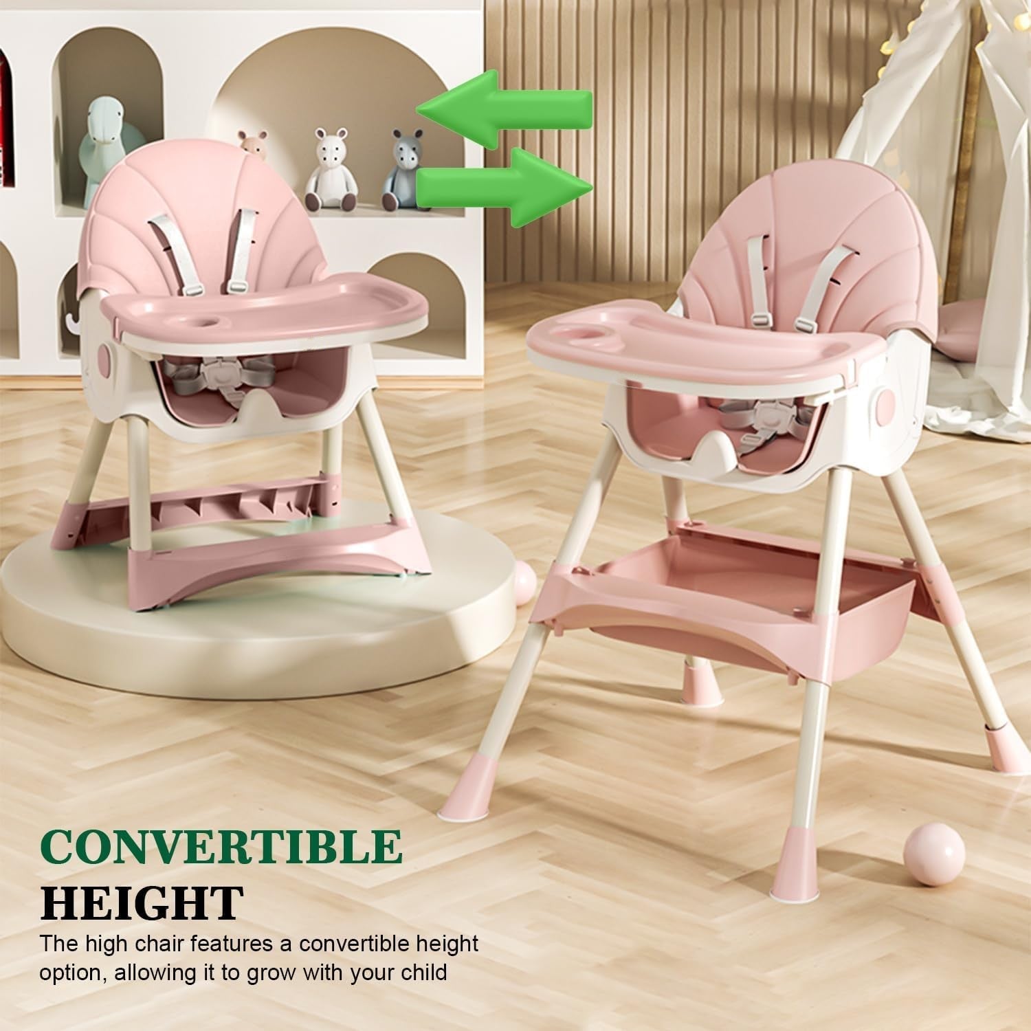 Cubbycoo Adjustable & Portable Baby Dining Chair – Comfortable Infant Feeding Chair