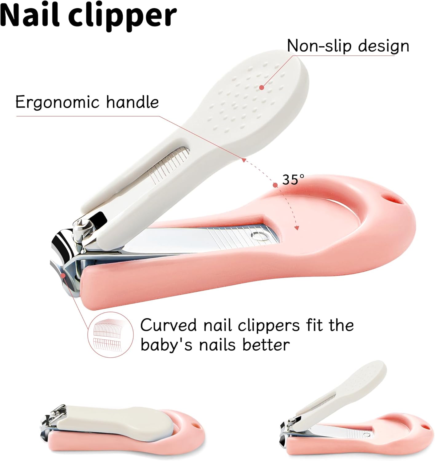 Cubbycoo Baby Nail Clipper Set Pink
