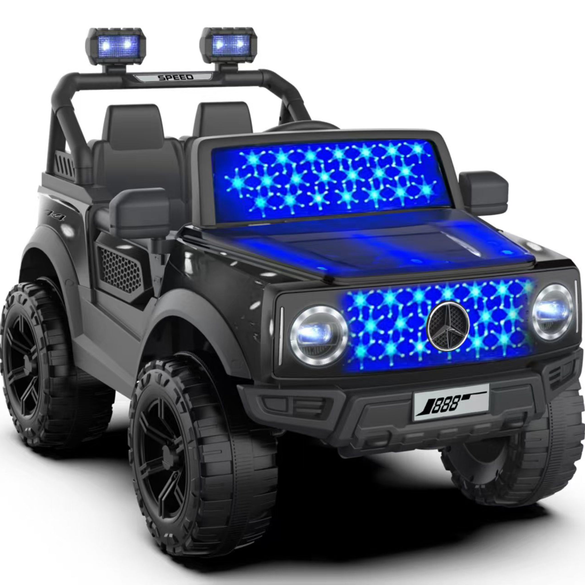 Cubbycoo BoltStar 4x4 Kids Electric Jeep with Bluetooth for Kids 2 to 6 Years Boys & Girls