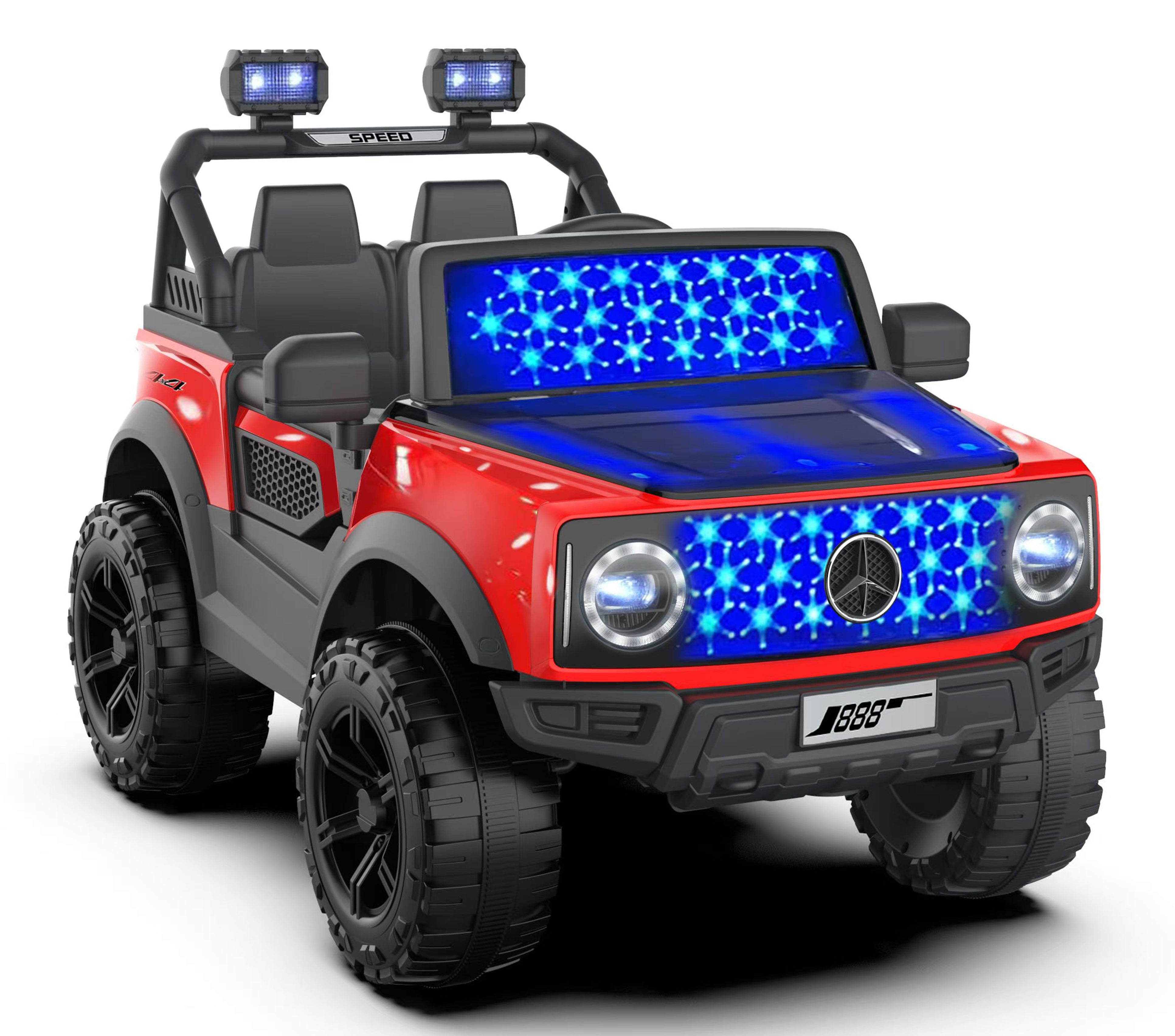 Cubbycoo BoltStar 4x4 Kids Electric Jeep with Bluetooth for Kids 2 to 6 Years Boys & Girls