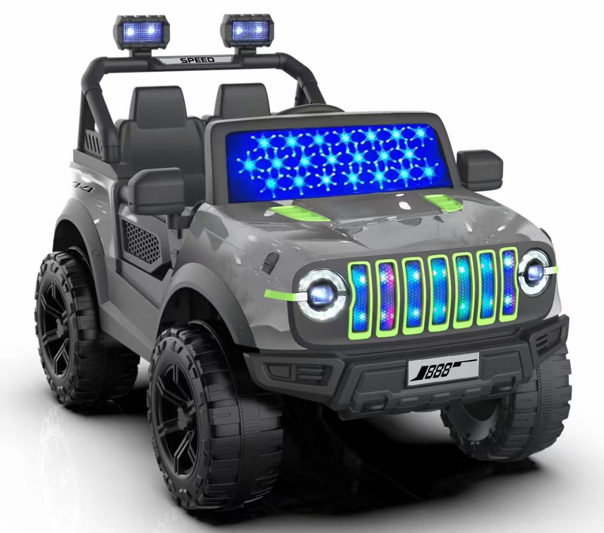 Cubbycoo GlazeRider Z4 4x4 Kids Electric Ride-On Jeep for Kids 2 to 6 Years Boys & Girls
