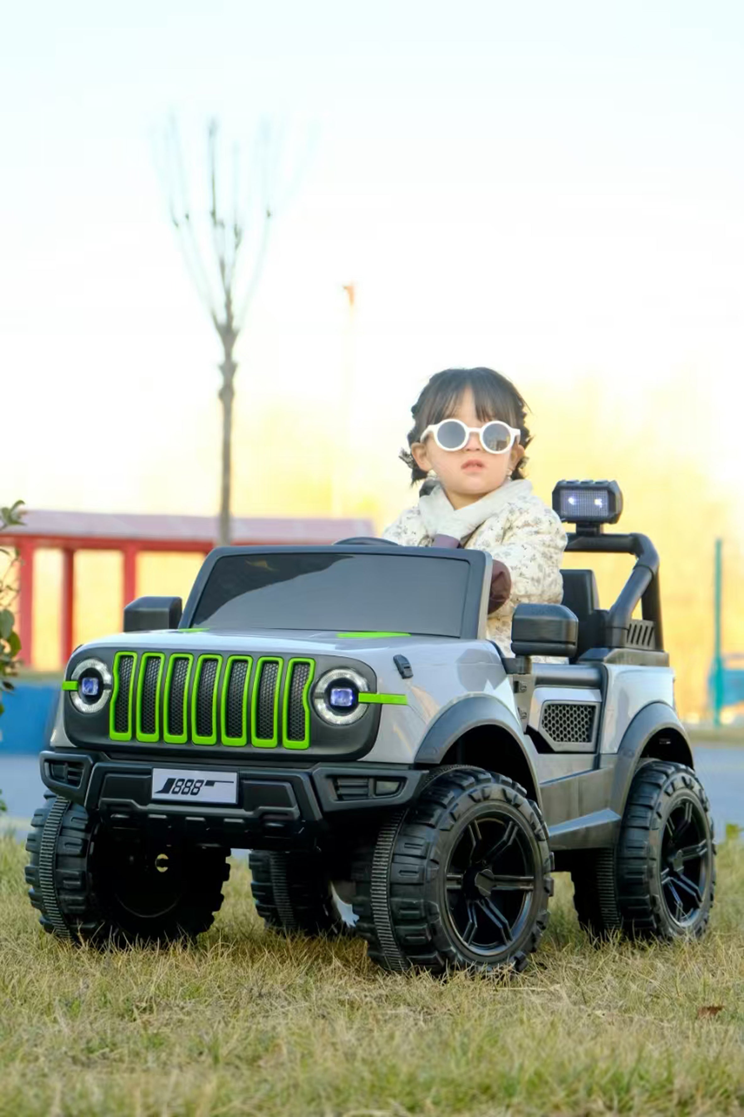 Cubbycoo GlazeRider Z4 4x4 Kids Electric Ride-On Jeep for Kids 2 to 6 Years Boys & Girls