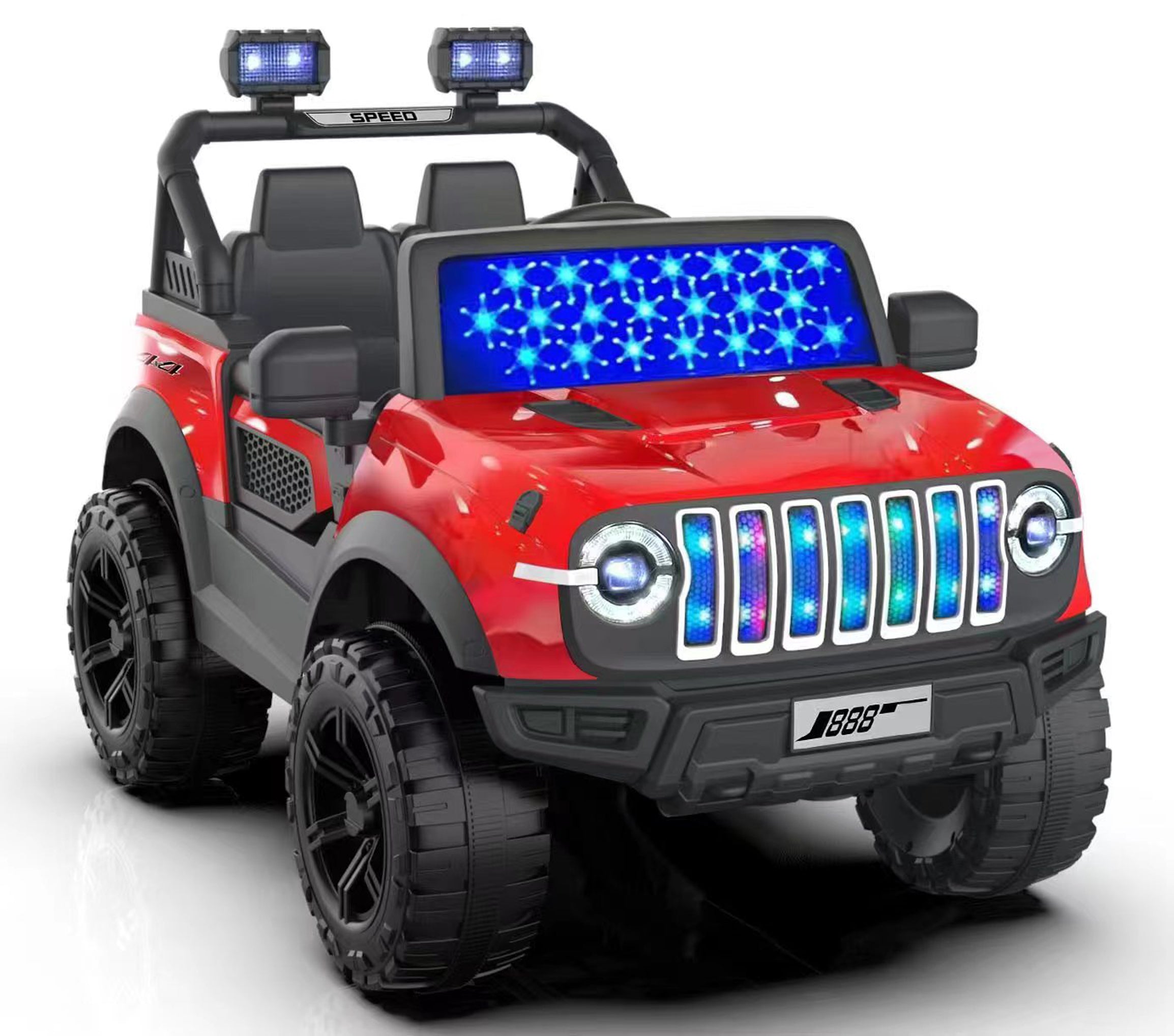 Cubbycoo GlazeRider Z4 4x4 Kids Electric Ride-On Jeep for Kids 2 to 6 Years Boys & Girls