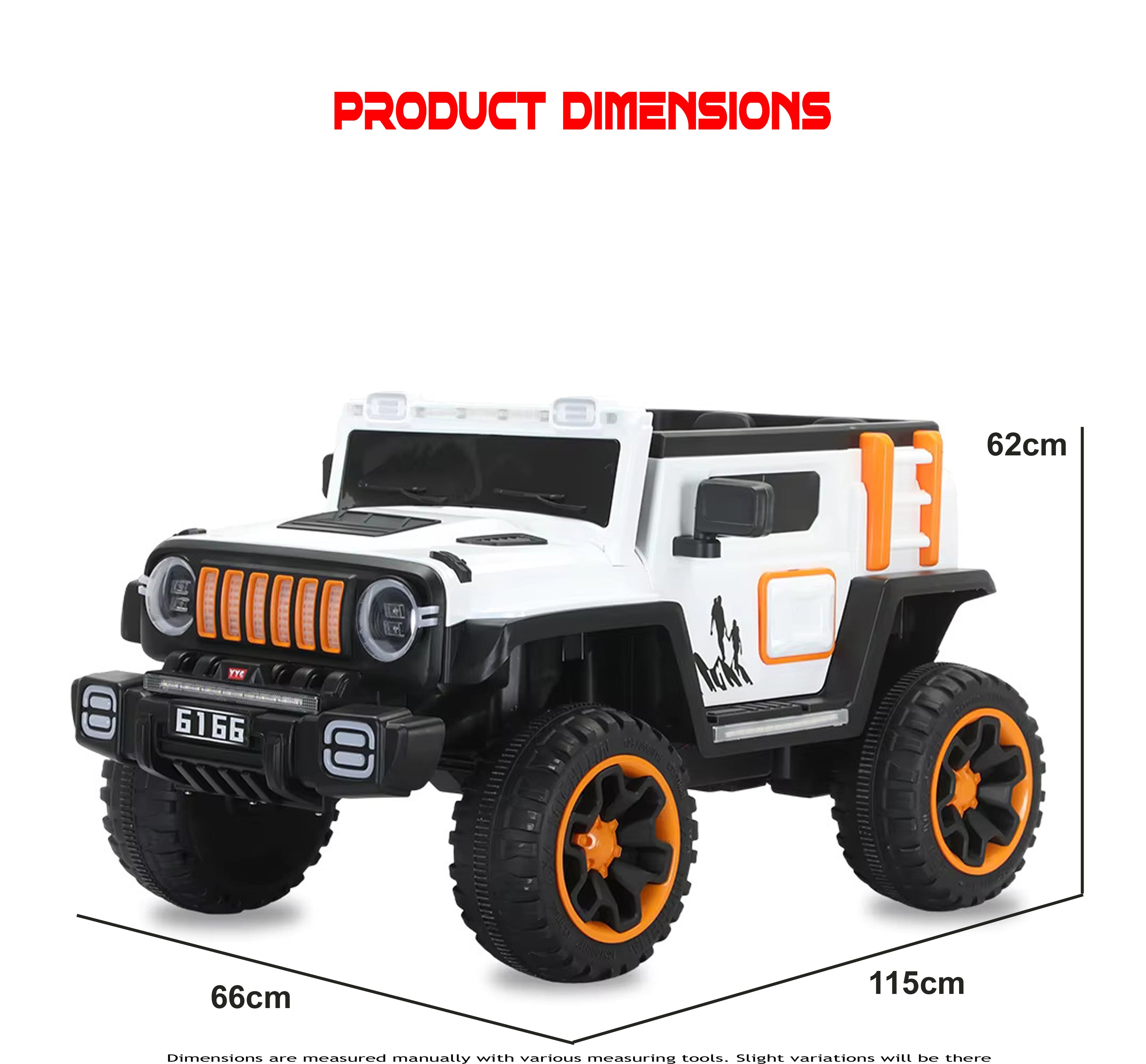 Cubbycoo Glazer Kids Electric Ride-On Jeep with Music for Kids 2 to 8 Years