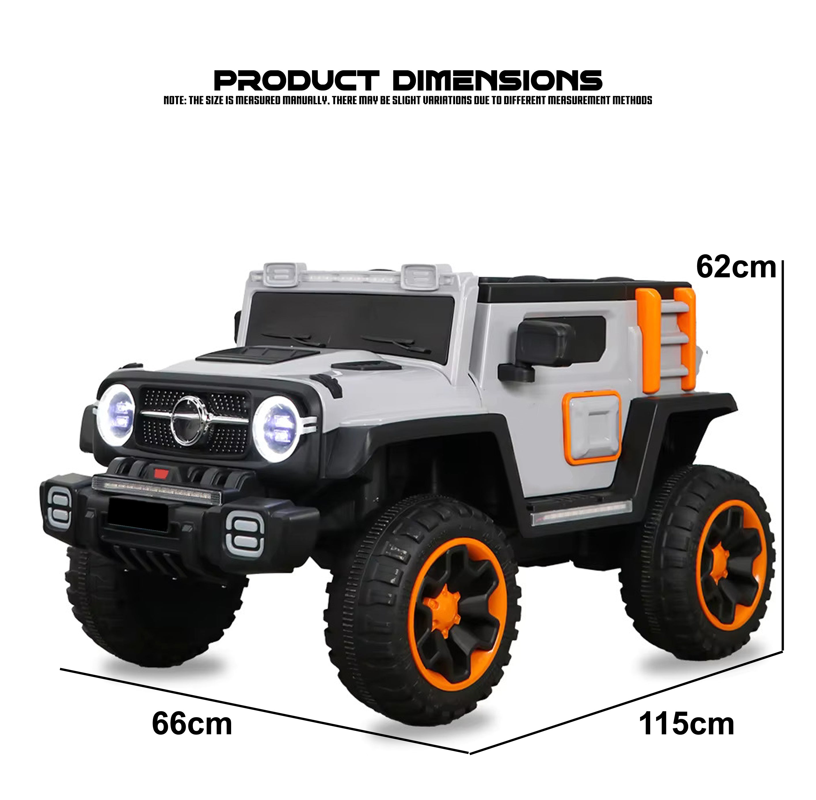 Cubbycoo Didge RX 4x4 Kids Electric Ride-On Jeep for Boys & Girls Ages 2-8 Years