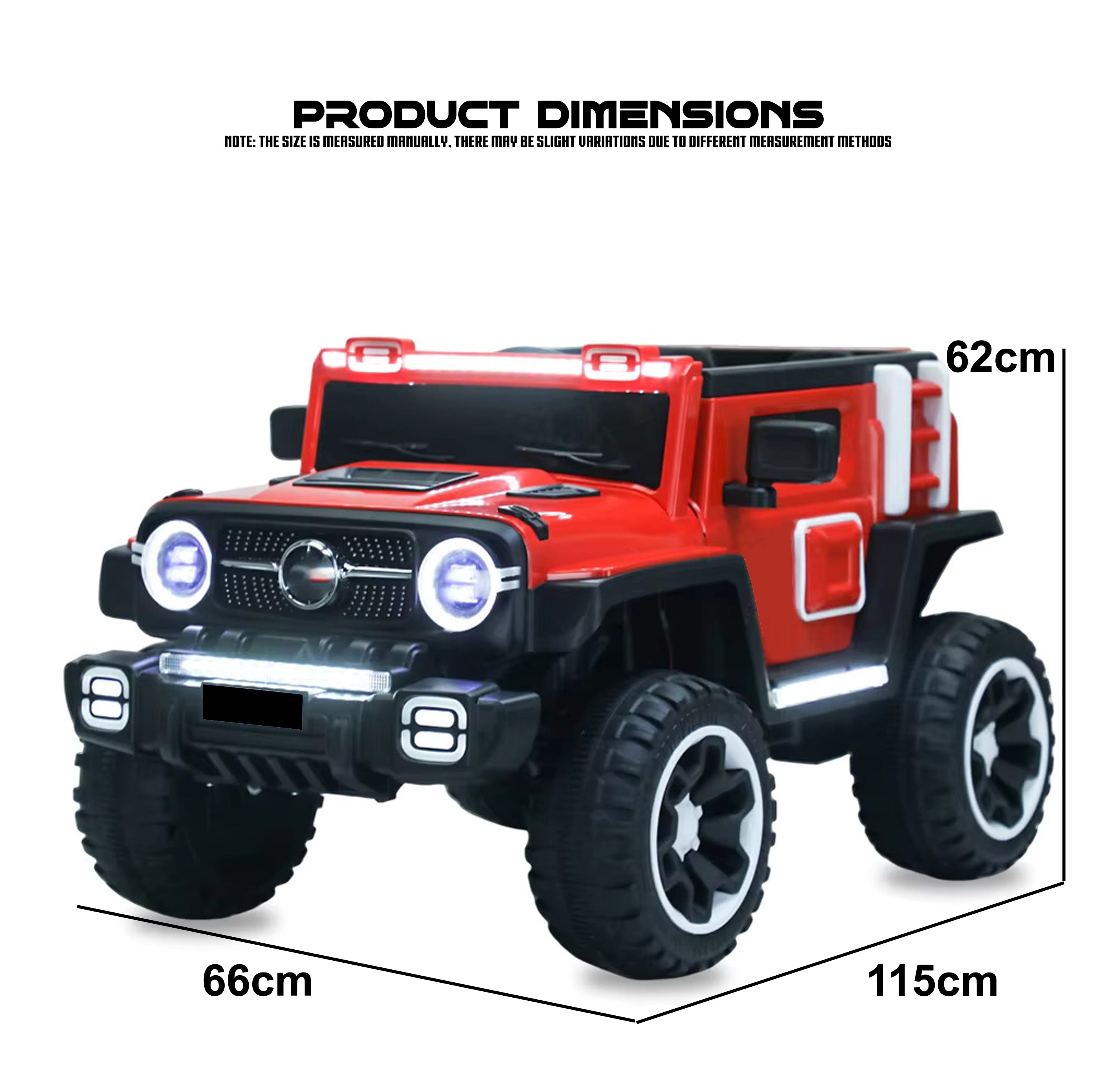 Cubbycoo Didge RX 4x4 Kids Electric Ride-On Jeep for Boys & Girls Ages 2-8 Years