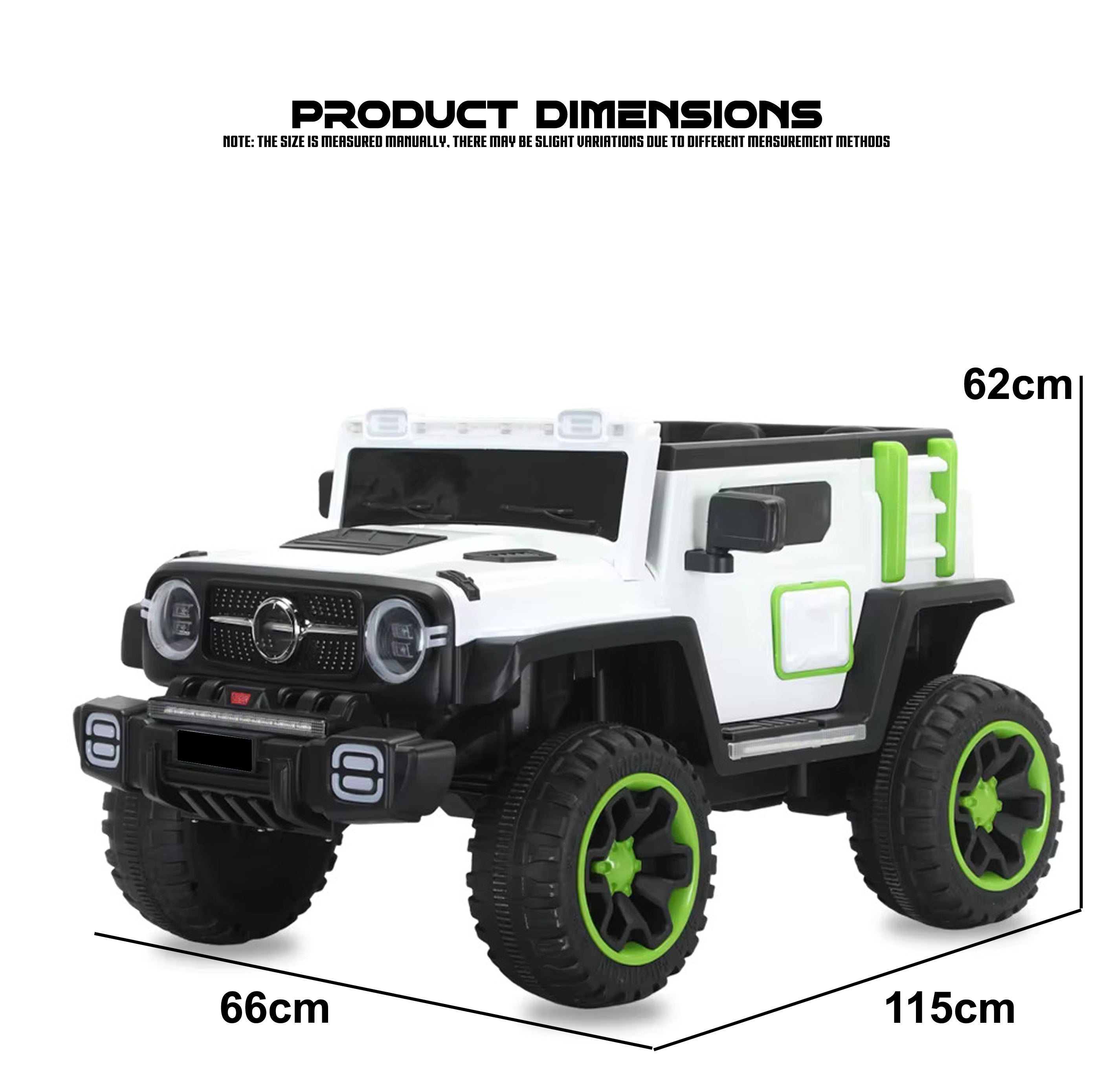 Cubbycoo Didge RX 4x4 Kids Electric Ride-On Jeep for Boys & Girls Ages 2-8 Years