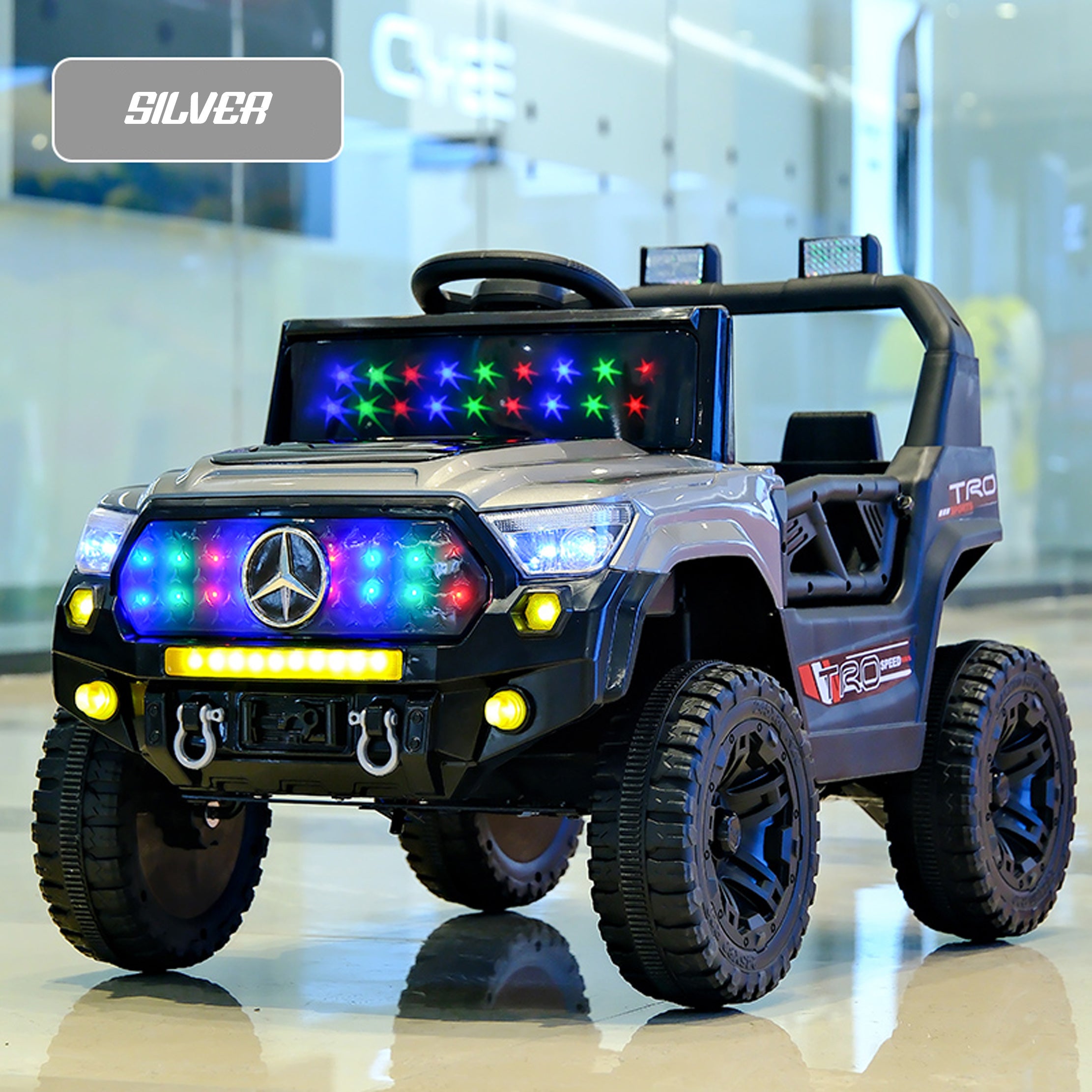 Cubbycoo Hunter 4x4 Battery Operated Jeep for Kids 2 to 6 Years Boys & Girls