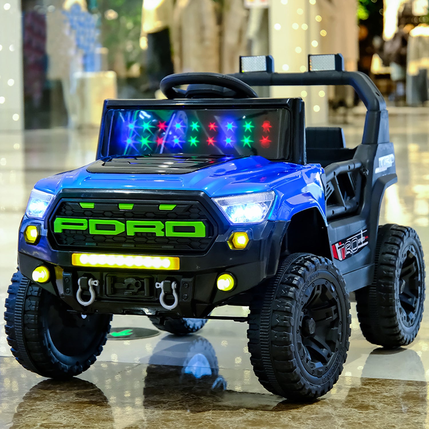 Cubbycoo ThunderChamp 4X Ride-On Electric Jeep for Kids Aged 2–6 Years For Boys & Girls
