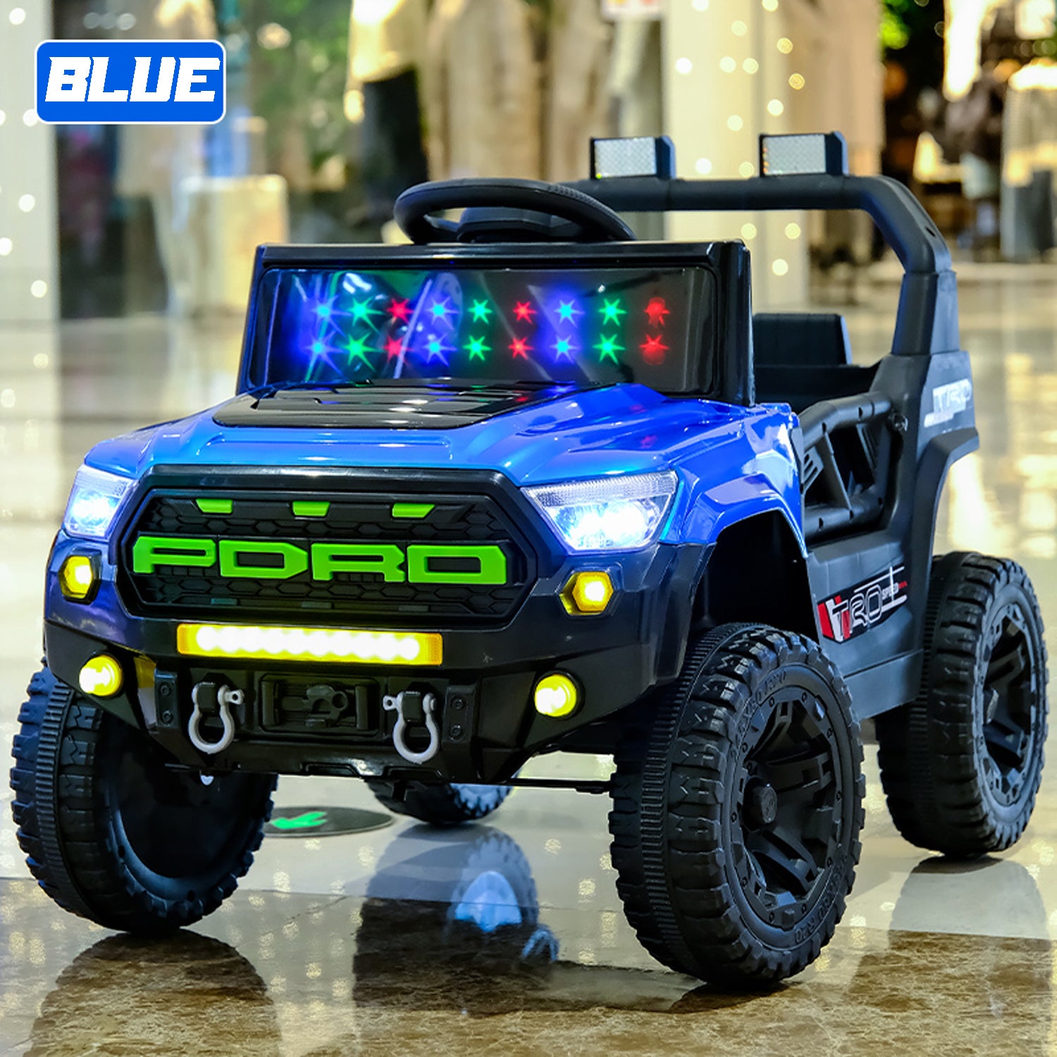 Cubbycoo ThunderChamp 4X Ride-On Electric Jeep for Kids Aged 2–6 Years For Boys & Girls