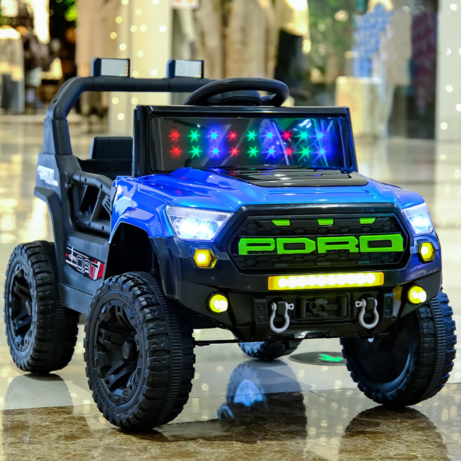 Cubbycoo ThunderChamp 4X Ride-On Electric Jeep for Kids Aged 2–6 Years For Boys & Girls