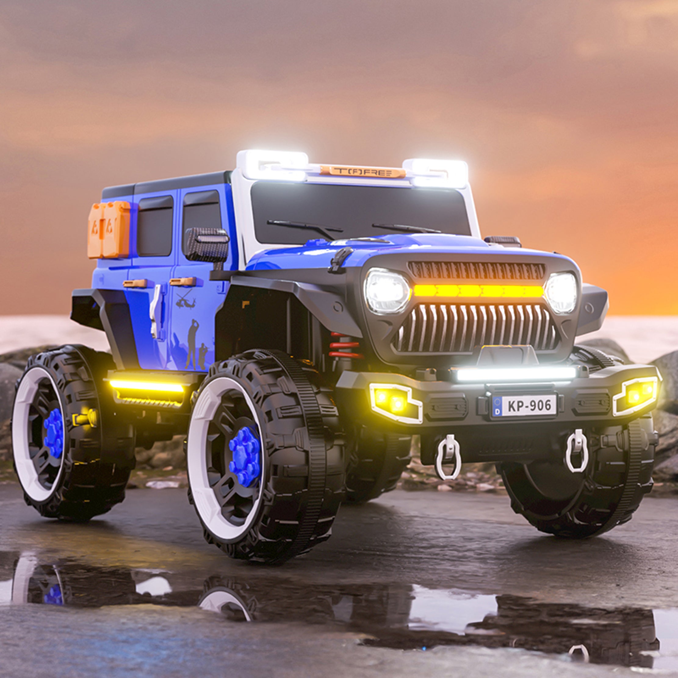TitanX Armoured 4x4 Electric Ride-On Jeep for Kids 2 to 8 Years