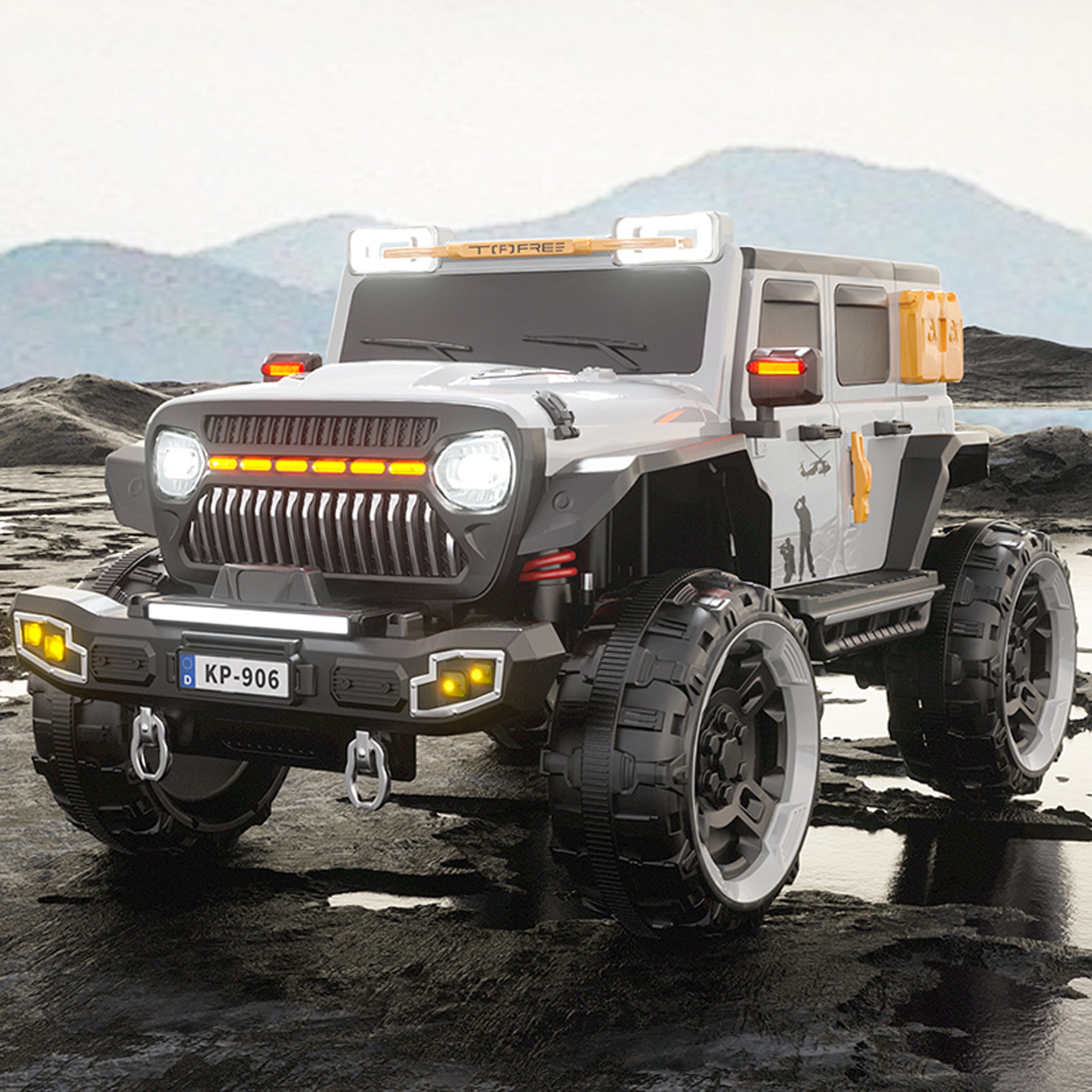 TitanX Armoured 4x4 Electric Ride-On Jeep for Kids 2 to 8 Years