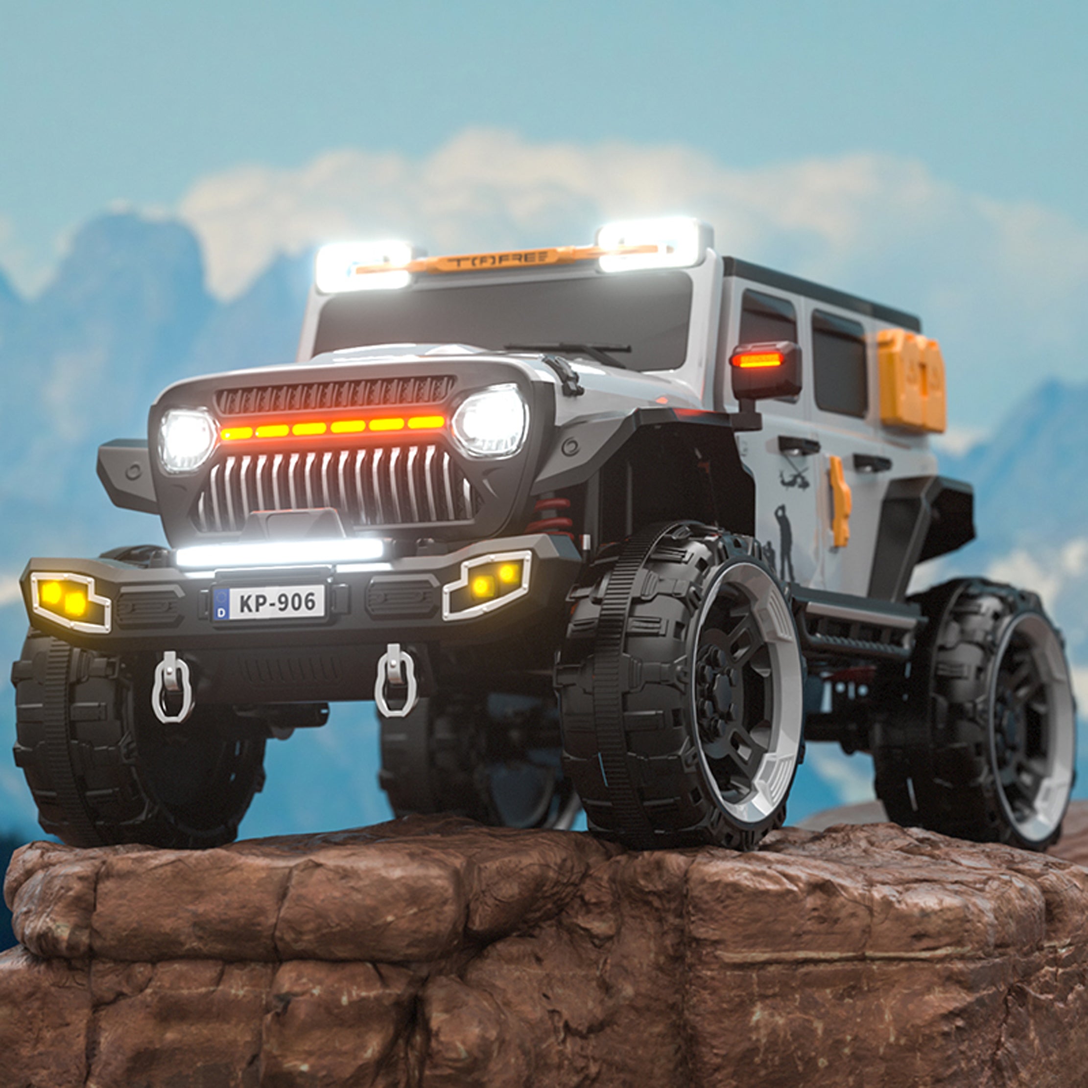 TitanX Armoured 4x4 Electric Ride-On Jeep for Kids 2 to 8 Years