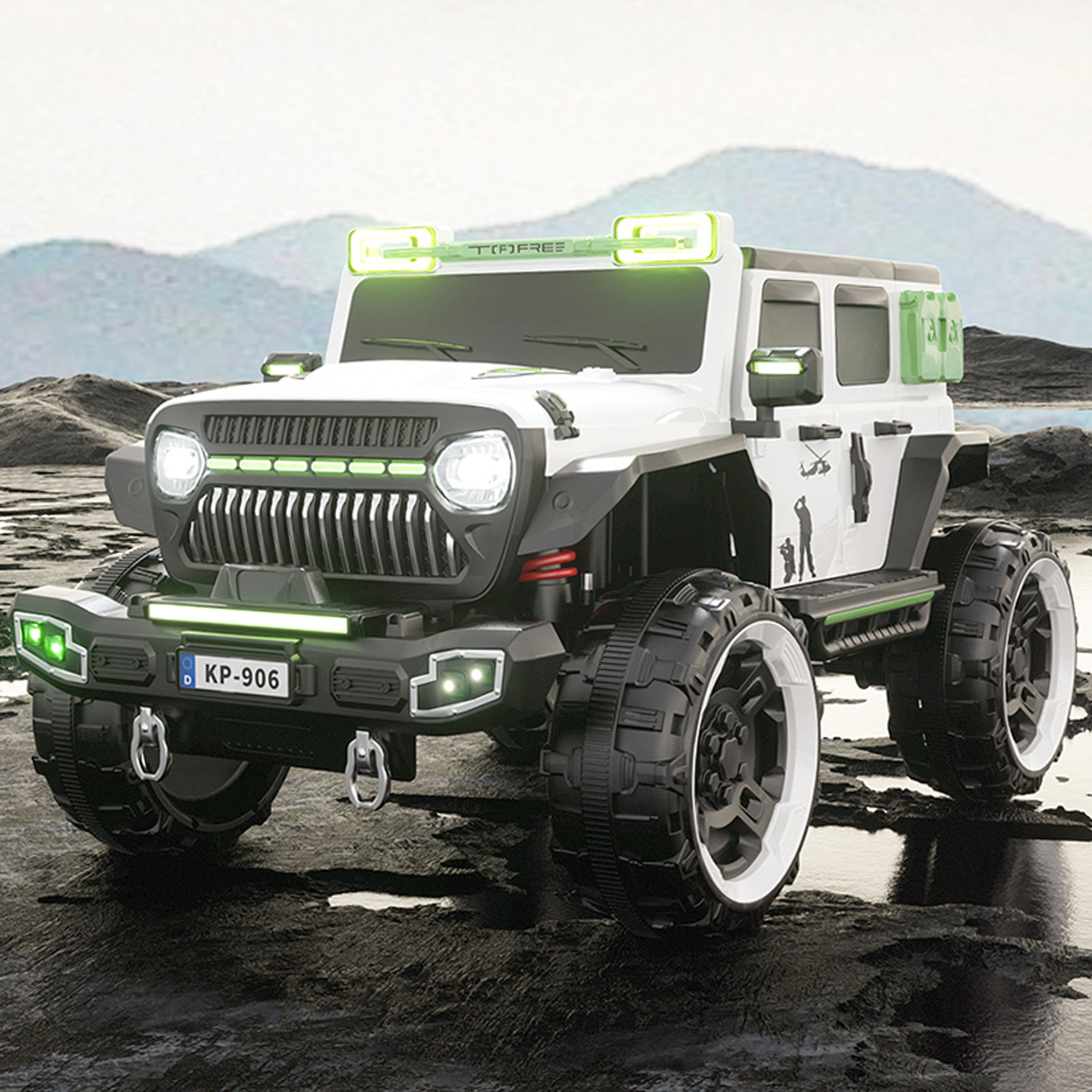 TitanX Armoured 4x4 Electric Ride-On Jeep for Kids 2 to 8 Years