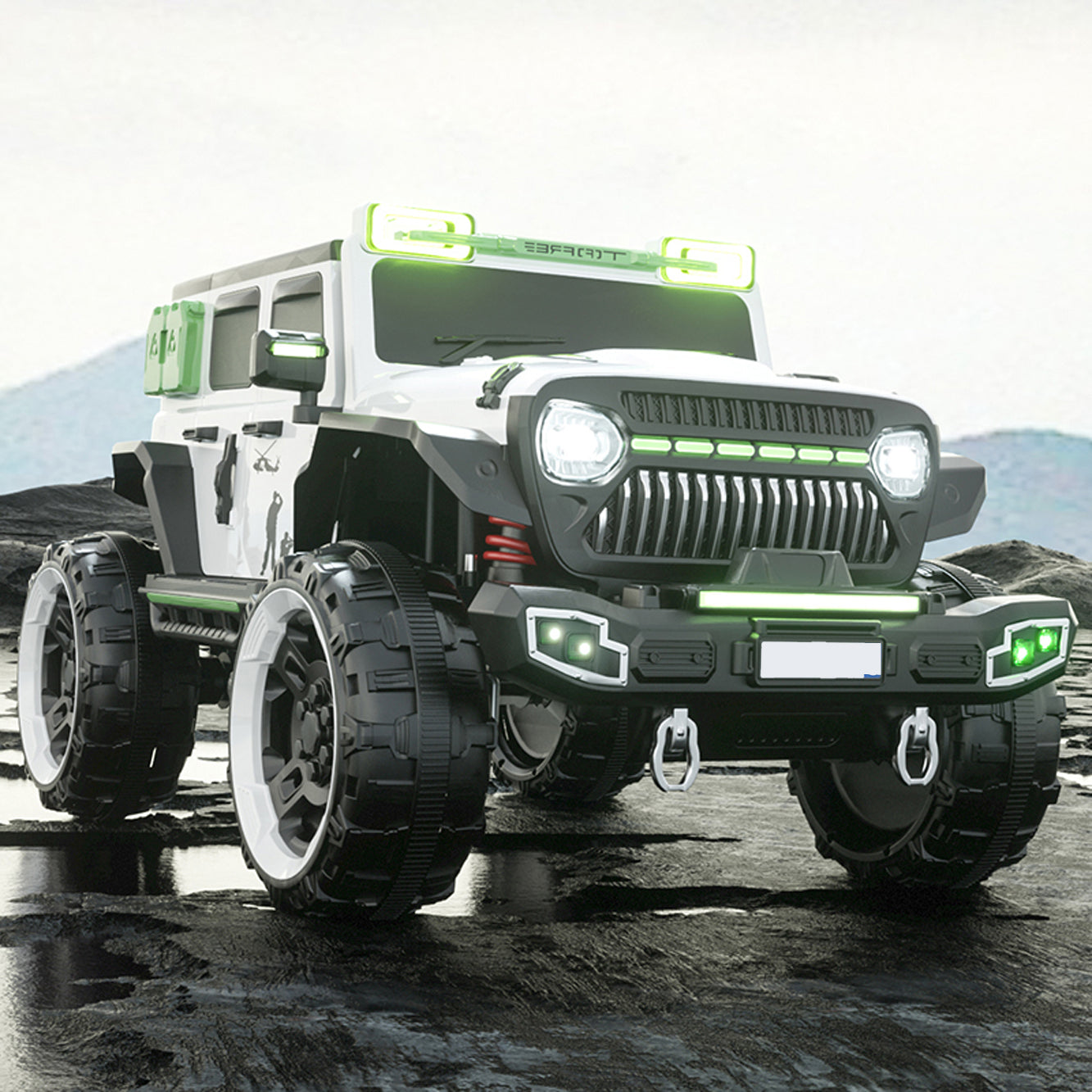 TitanX Armoured 4x4 Electric Ride-On Jeep for Kids 2 to 8 Years