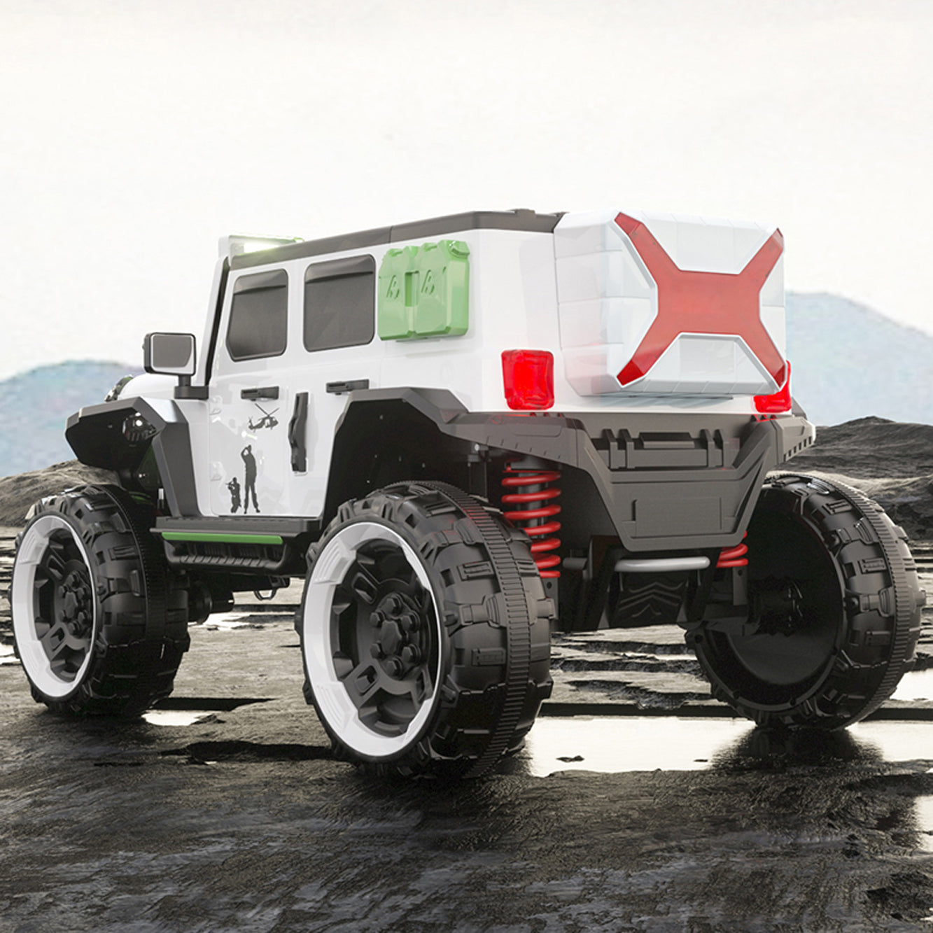 TitanX Armoured 4x4 Electric Ride-On Jeep for Kids 2 to 8 Years