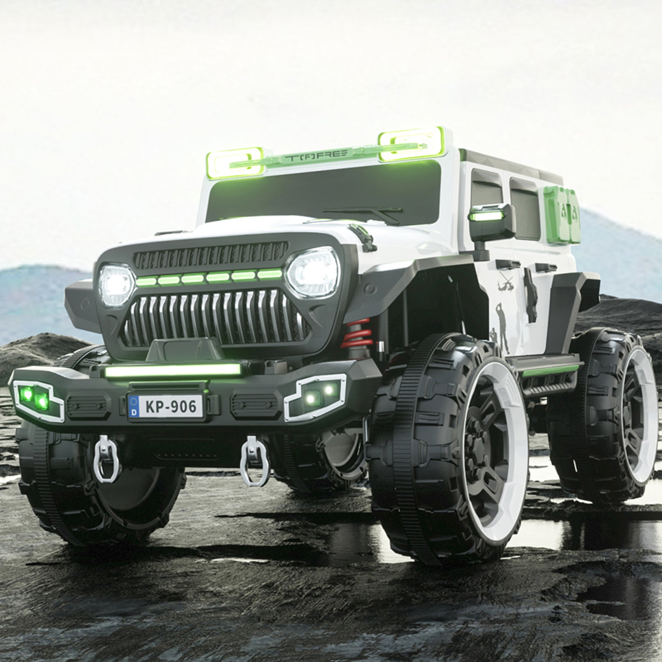 TitanX Armoured 4x4 Electric Ride-On Jeep for Kids 2 to 8 Years