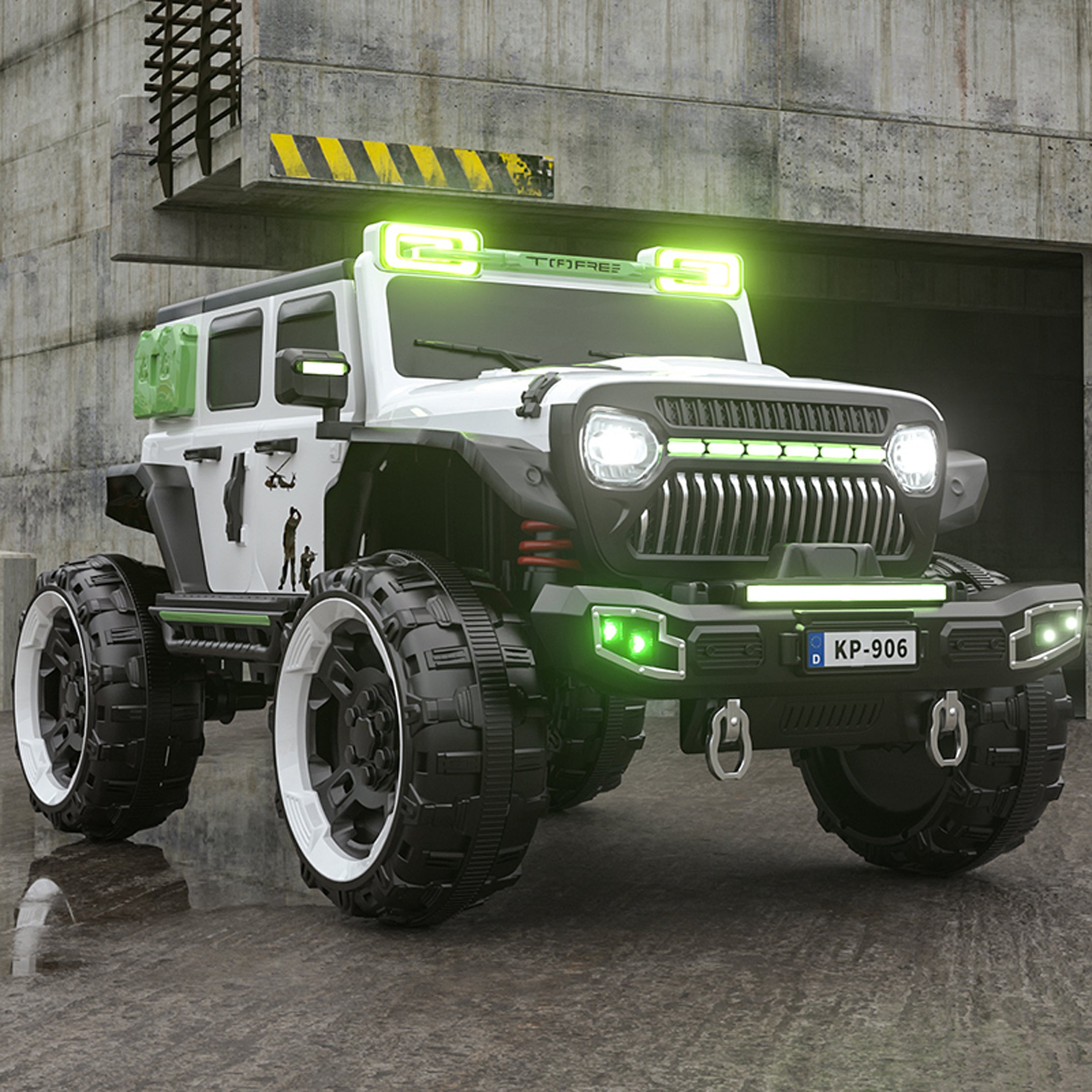 TitanX Armoured 4x4 Electric Ride-On Jeep for Kids 2 to 8 Years