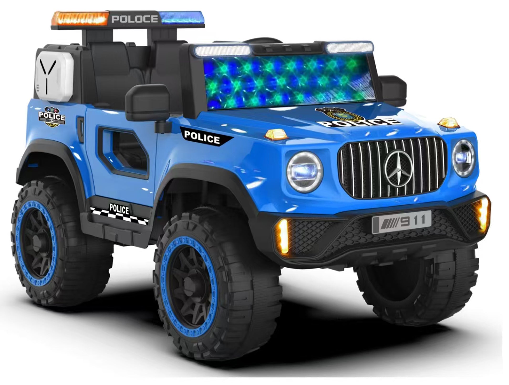 Cubbycoo PatrolStar G700 Police Electric Jeep for Kids 2 to 6 Years Boys & Girls