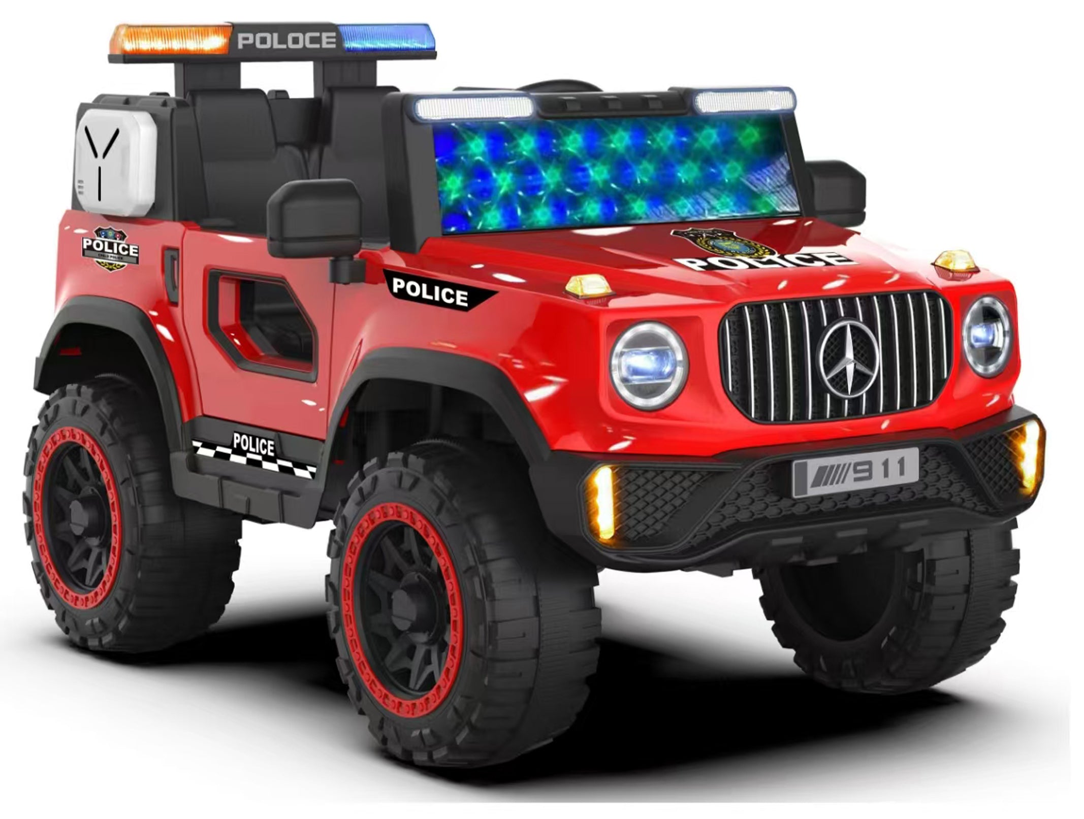 Cubbycoo PatrolStar G700 Police Electric Jeep for Kids 2 to 6 Years Boys & Girls