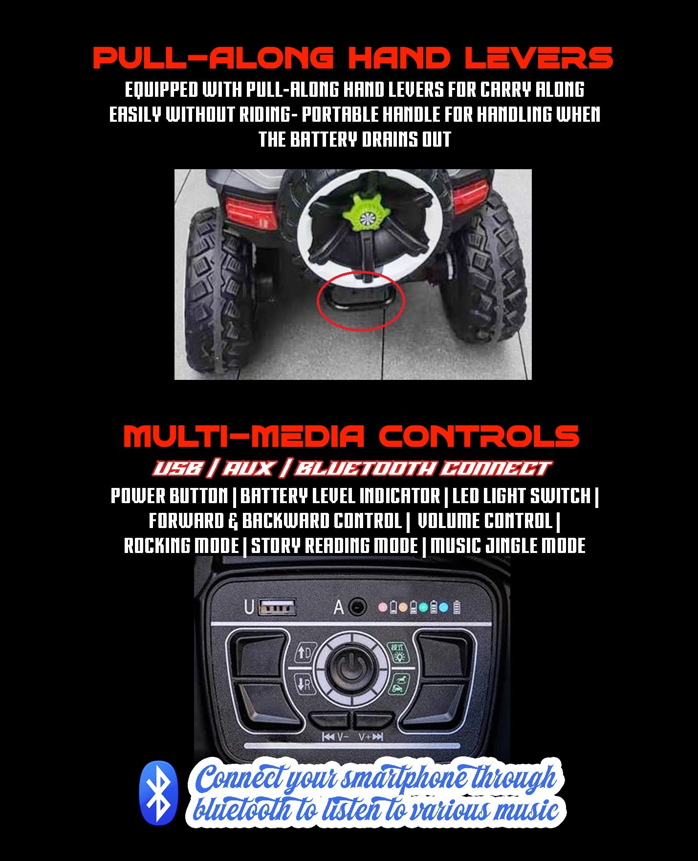Bulk 4x4 Battery Operated SUV Jeep for Boys & Girls 2-10 Years