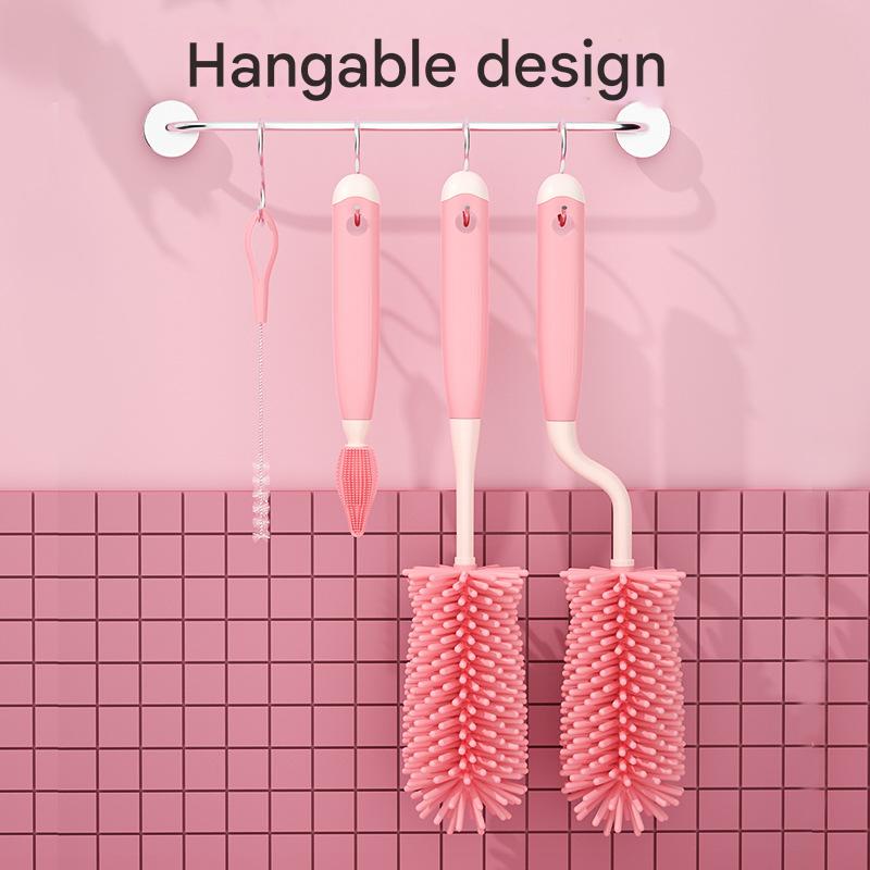 Cubbycoo Baby Bottle Brush Set Pink