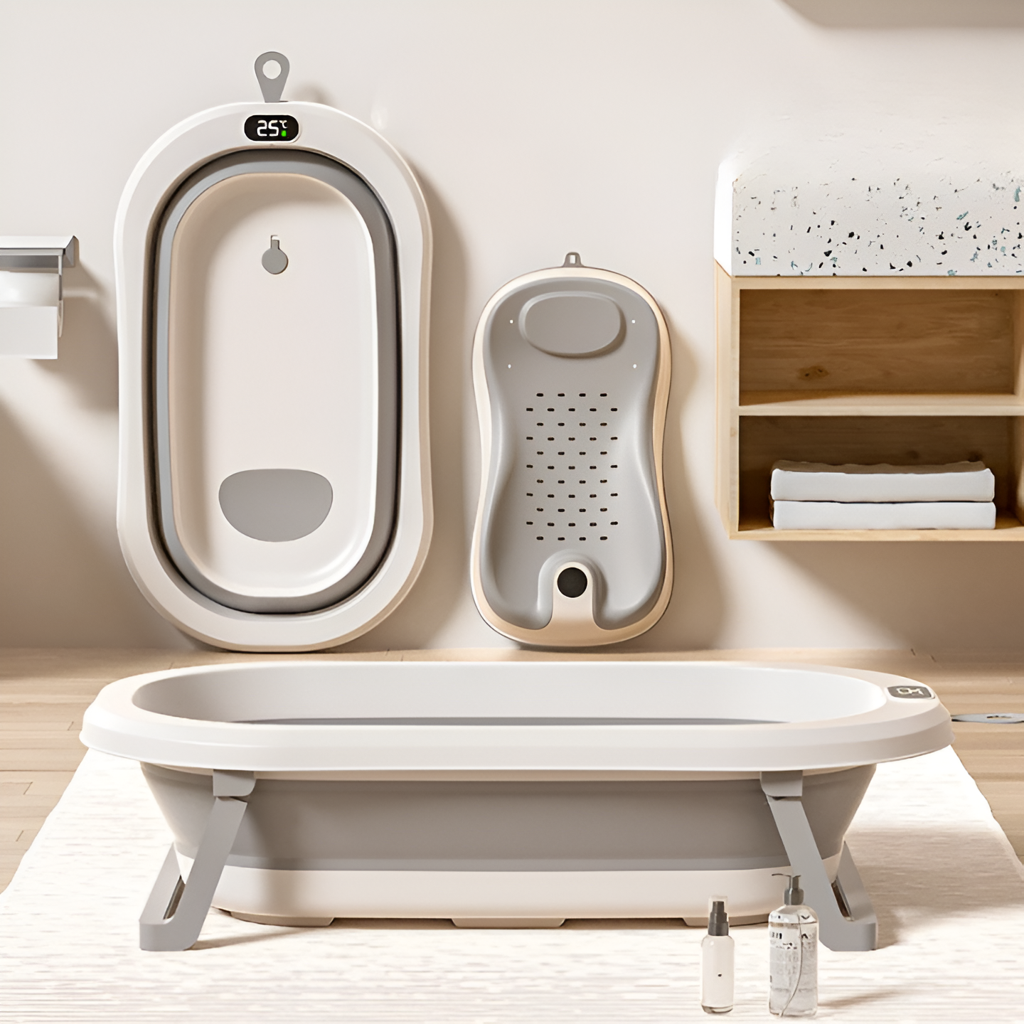 Cubbycoo Foldable Large Baby Bath Tub
