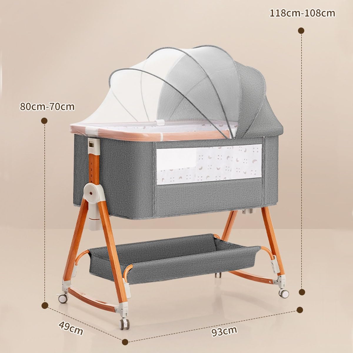 Cubbycoo Multifunctional Portable Foldable Baby Crib