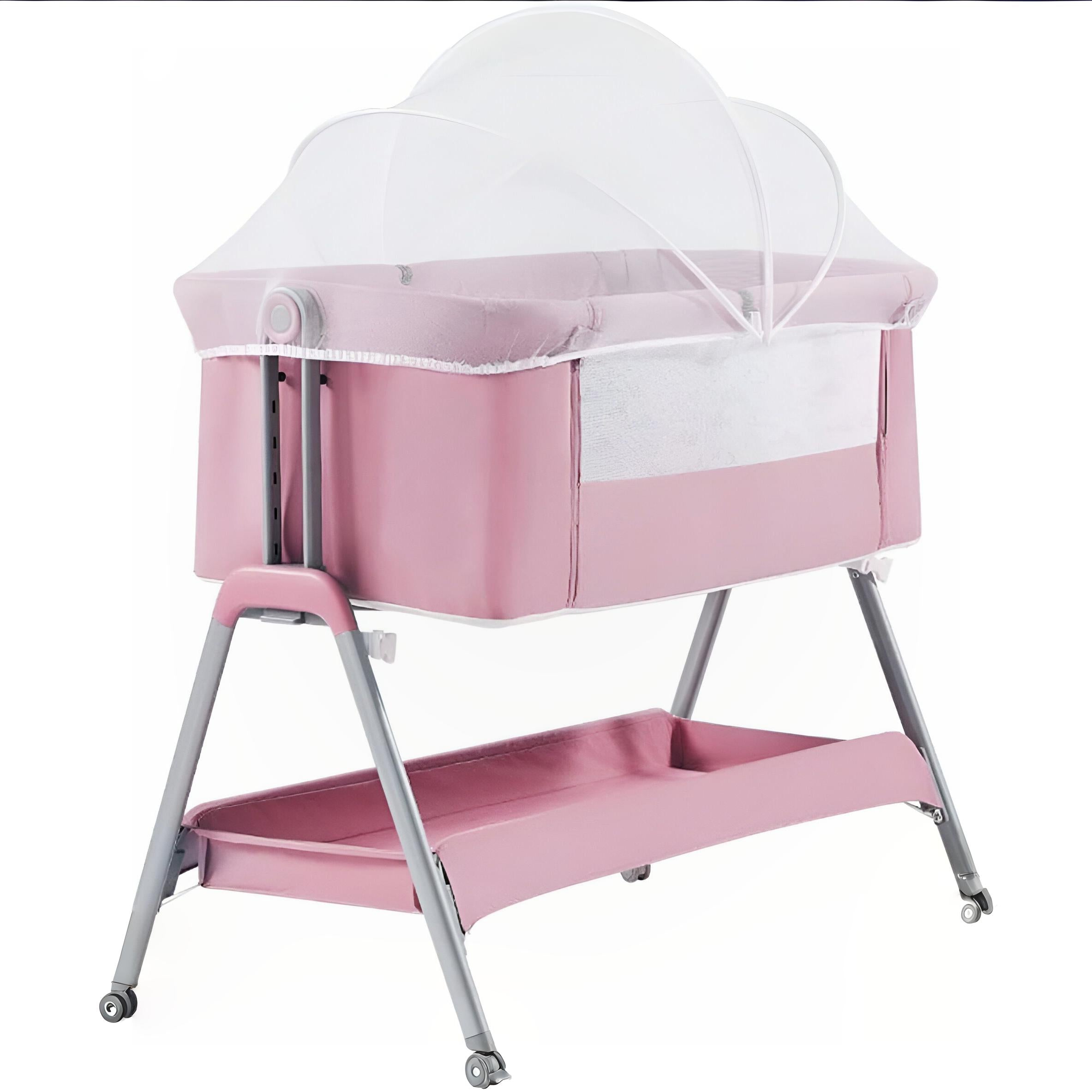 Crib Movable Multifunctional Portable Baby Bed Foldable Cradle Bed Newborn Splicing big Bed bb Bed