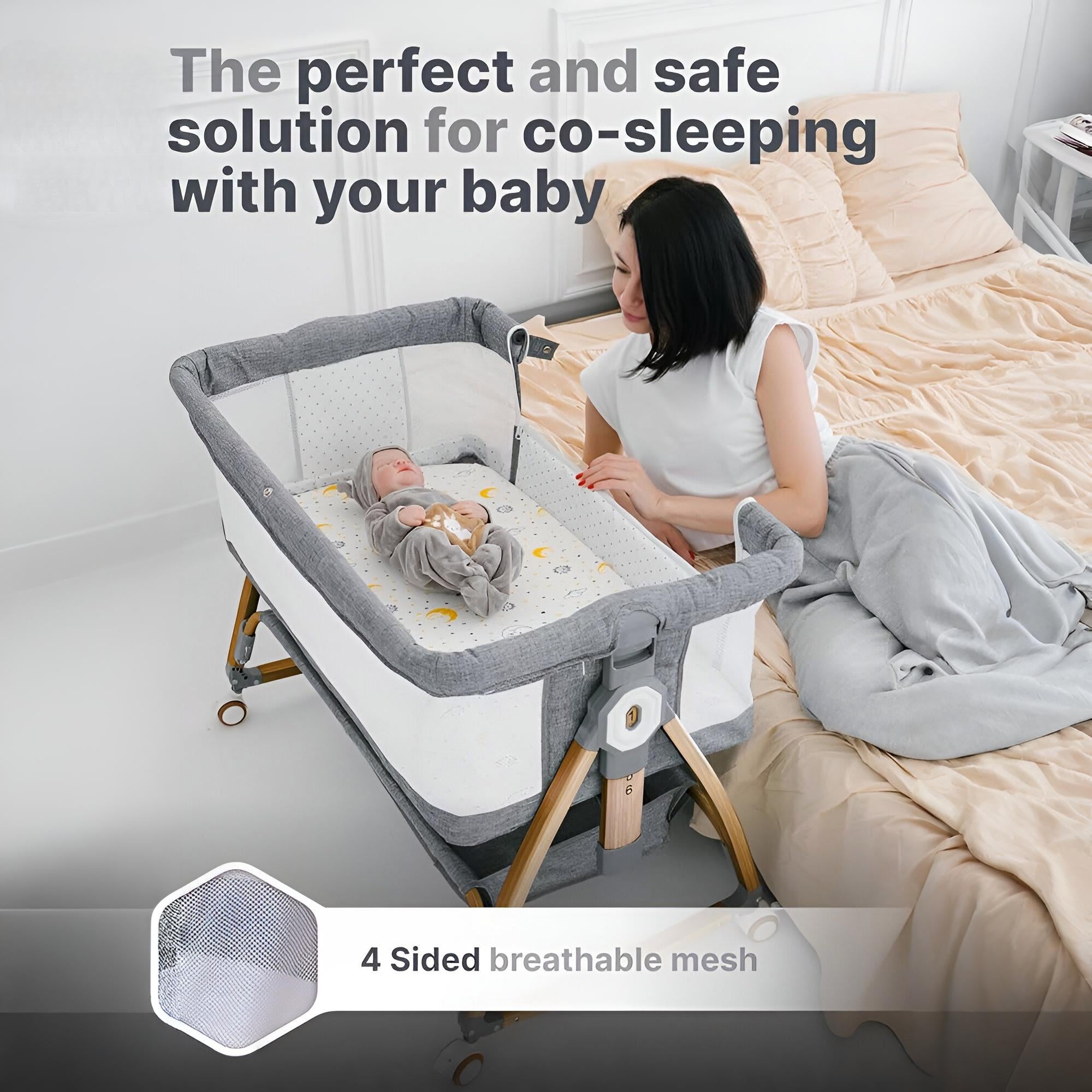 Cubbycoo Multifunctional Portable Foldable Baby Crib