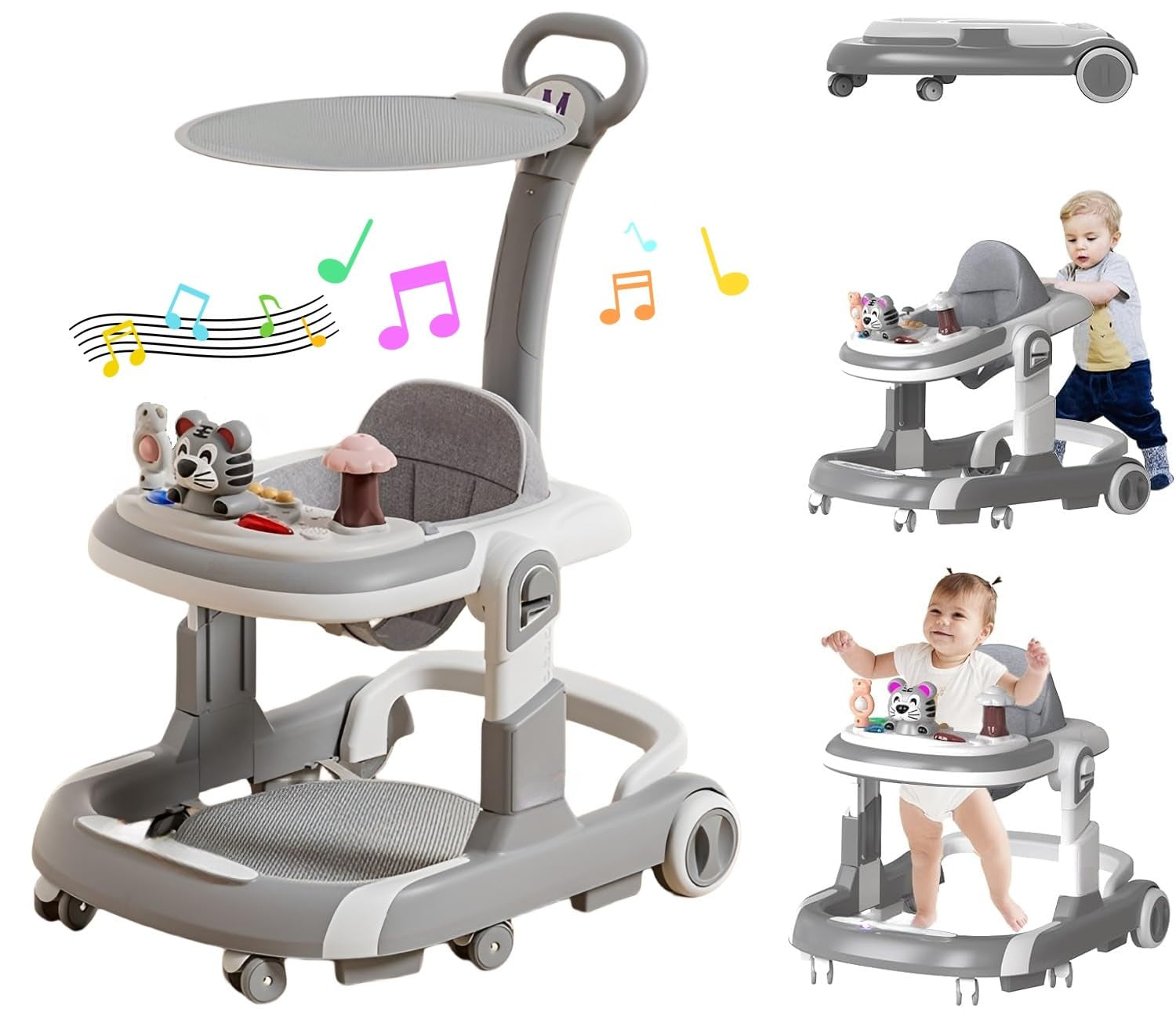 Cubbycoo Multifunctional Foldable Musical Baby Walker