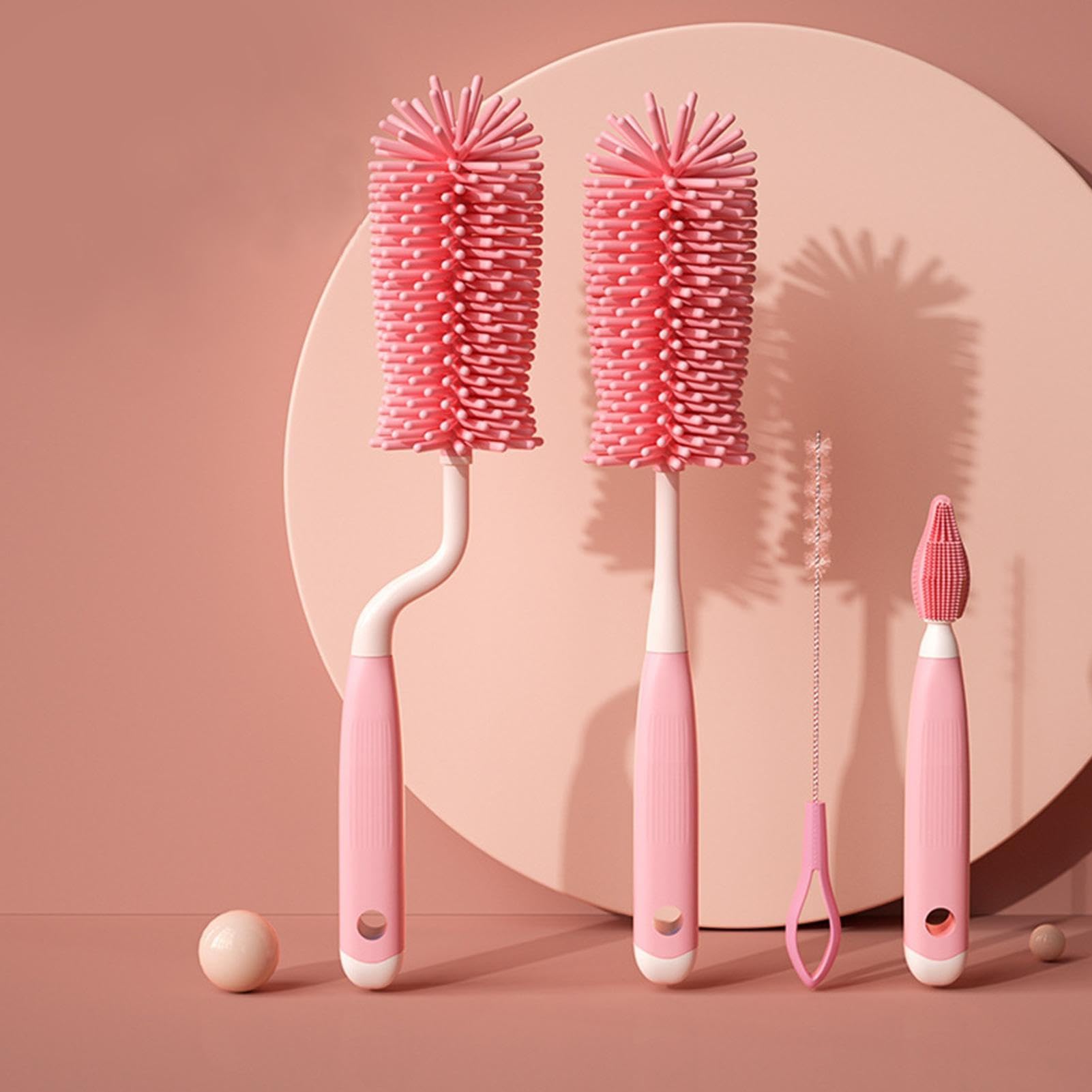 Cubbycoo Baby Bottle Brush Set (Pink/Blue)